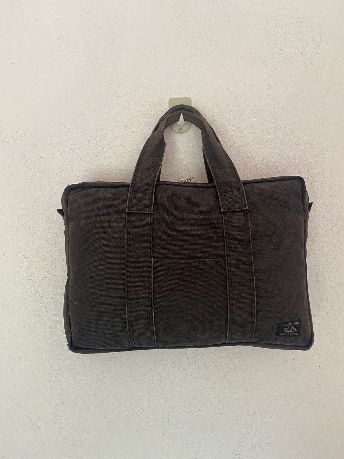 Japanese Brand × Porter BAG PORTER BY YOSHIDA KABAN BLACK IN COTTON MESSENGER BAG Size ONE SIZE - 2 Thumbnail