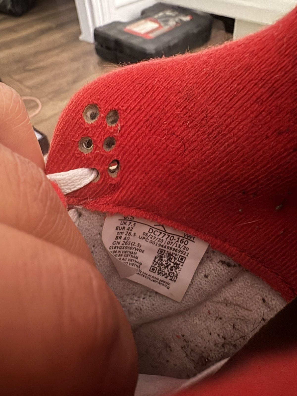 Jordan Brand Jordan 4’s fire red’s Size US 8.5 / EU 41-42 - 8 Thumbnail