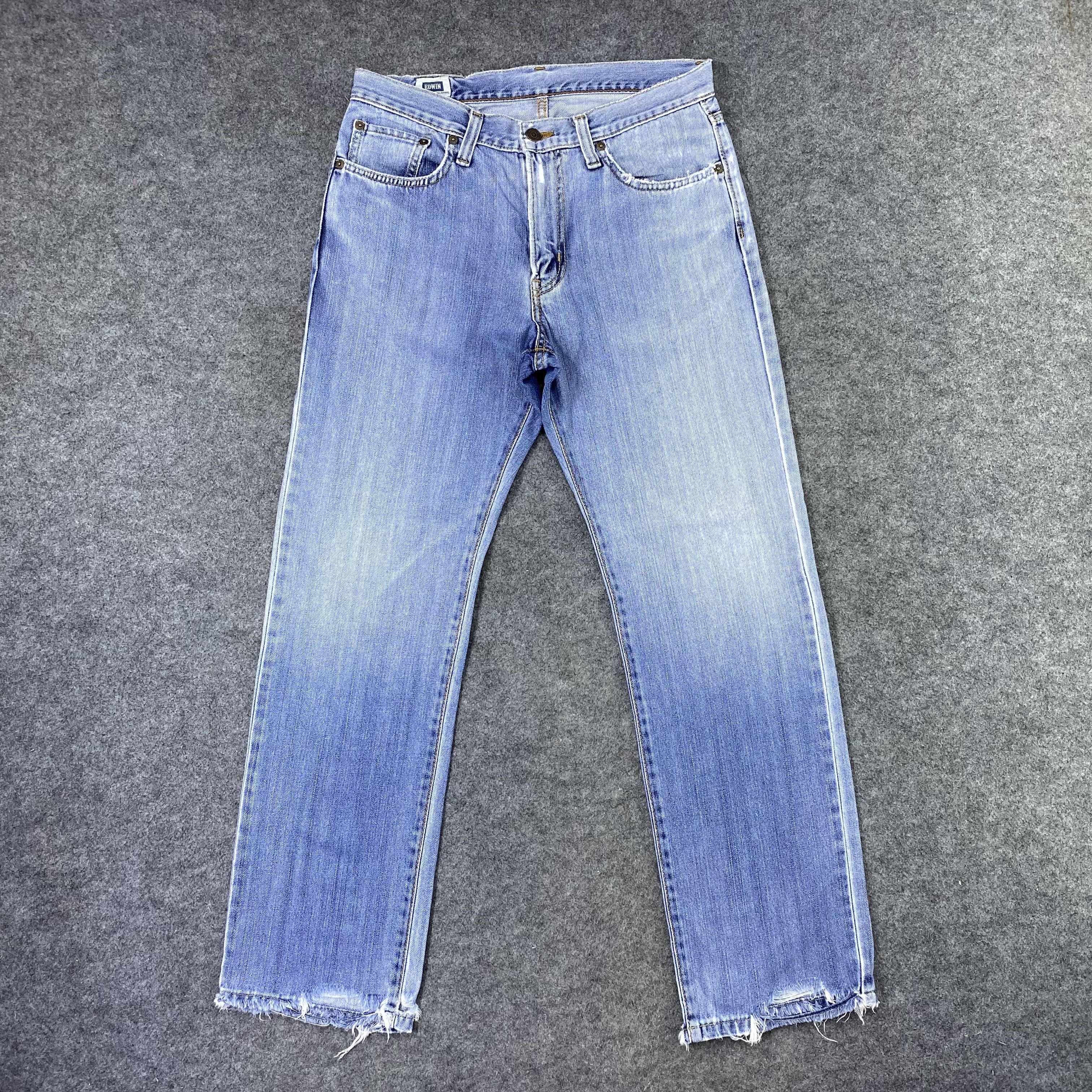 Edwin × Japanese Brand × Vintage Vintage Edwin 403 Blue Wash Denim-J1184 Size US 32 / EU 48 - 2 Thumbnail