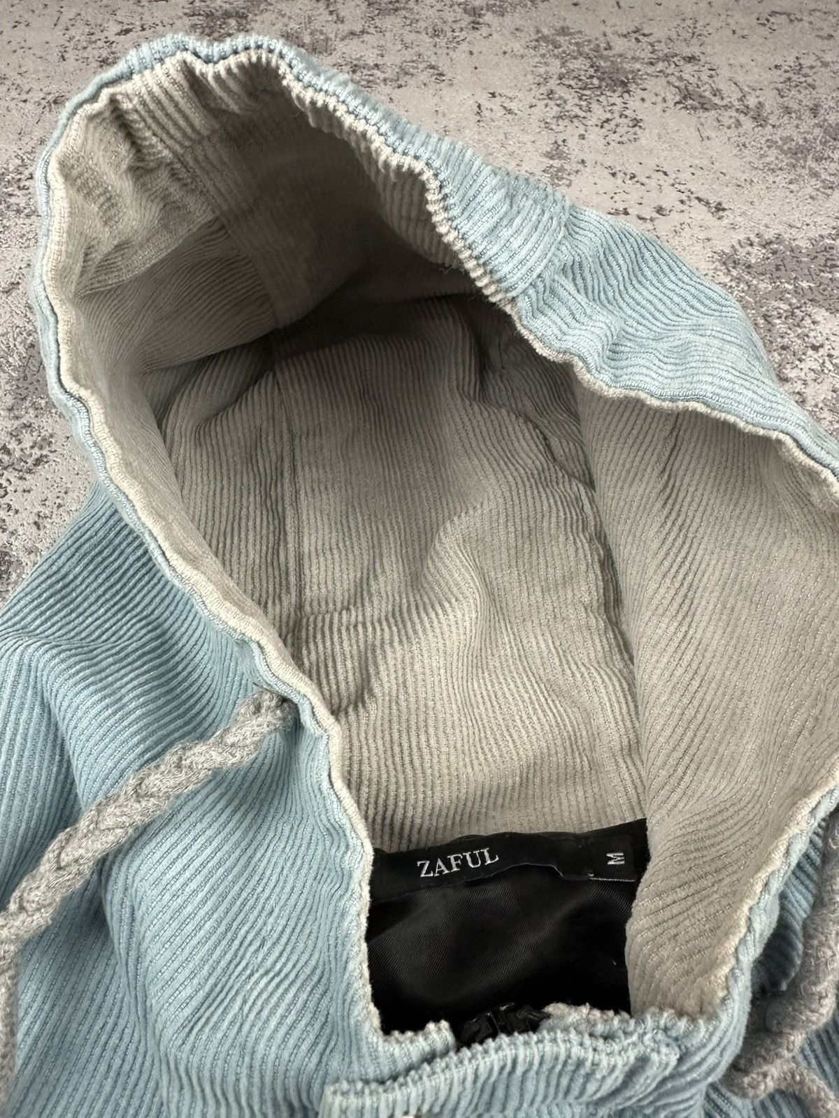 Designer Y2K Zaful Corduroy Colorblock Hooded Jacket Size US M / EU 48-50 / 2 - 8 Thumbnail