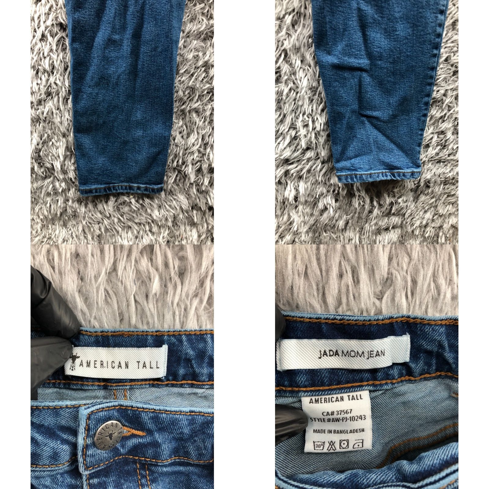 Vintage American Tall Jada Mom Jeans Size 34 Womens Medium Wash Blue Size 24" / US 00 / IT 34 - 8 Thumbnail