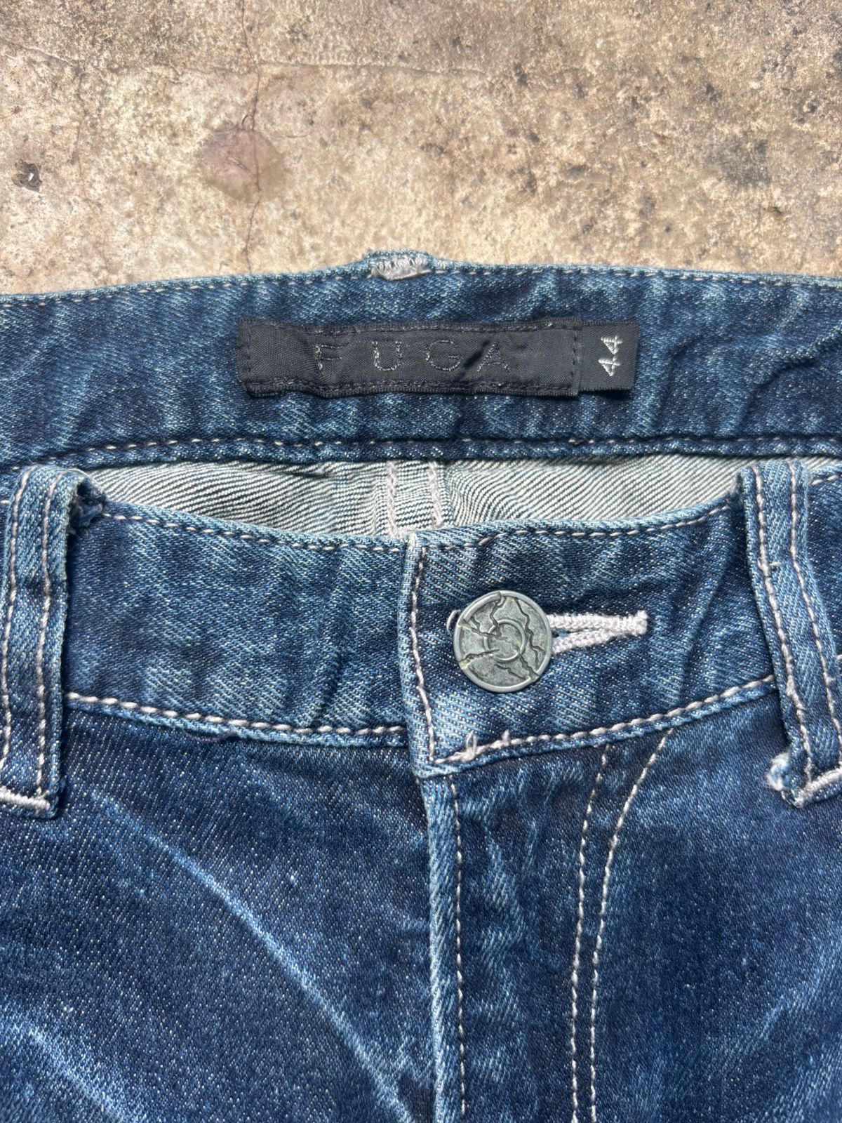 GOSTAR DE FUGA 2000s Gostar De Fuga Claw Marks Washed Jeans Size US 29 - 3 Thumbnail