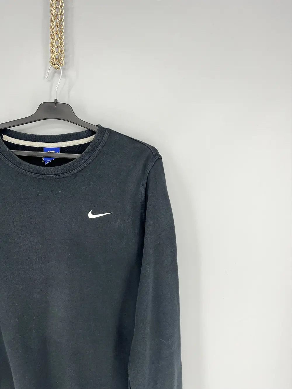 Nike Vintage Nike Black Embroidery Logos Sweatshirt Crazy Style Size US L / EU 52-54 / 3 - 5 Thumbnail