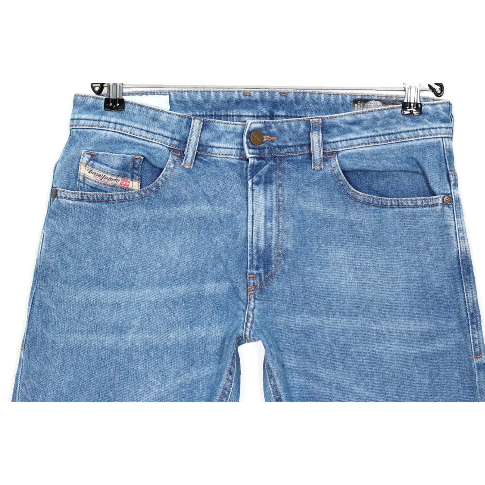 Diesel DIESEL Thommer 087AR Jeans Men 32/34 Slim Skinny Stretch DZ5348 Blue Denim 5-Pocket Rise Mid Regular Size W32/L34 Mens Size US 32 / EU 48 - 2 Thumbnail