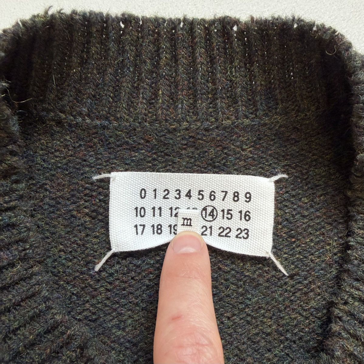 Maison Margiela A/W 21 Distressed Hems Wool Sweater Size US M / EU 48-50 / 2 - 6 Thumbnail