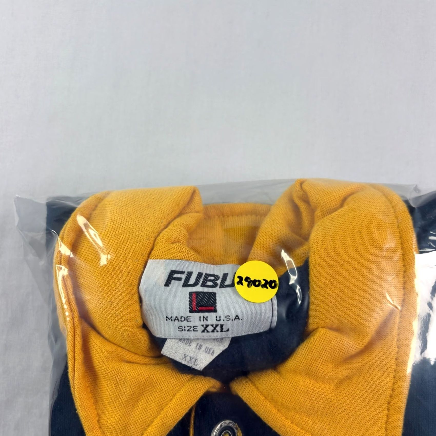 Fubu VINTAGE FUBU Shirt Mens 2XL Blue 90s Sweatshirt Yellow Pullover Hip Hop USA Made Size US XXL / EU 58 / 5 - 8 Thumbnail