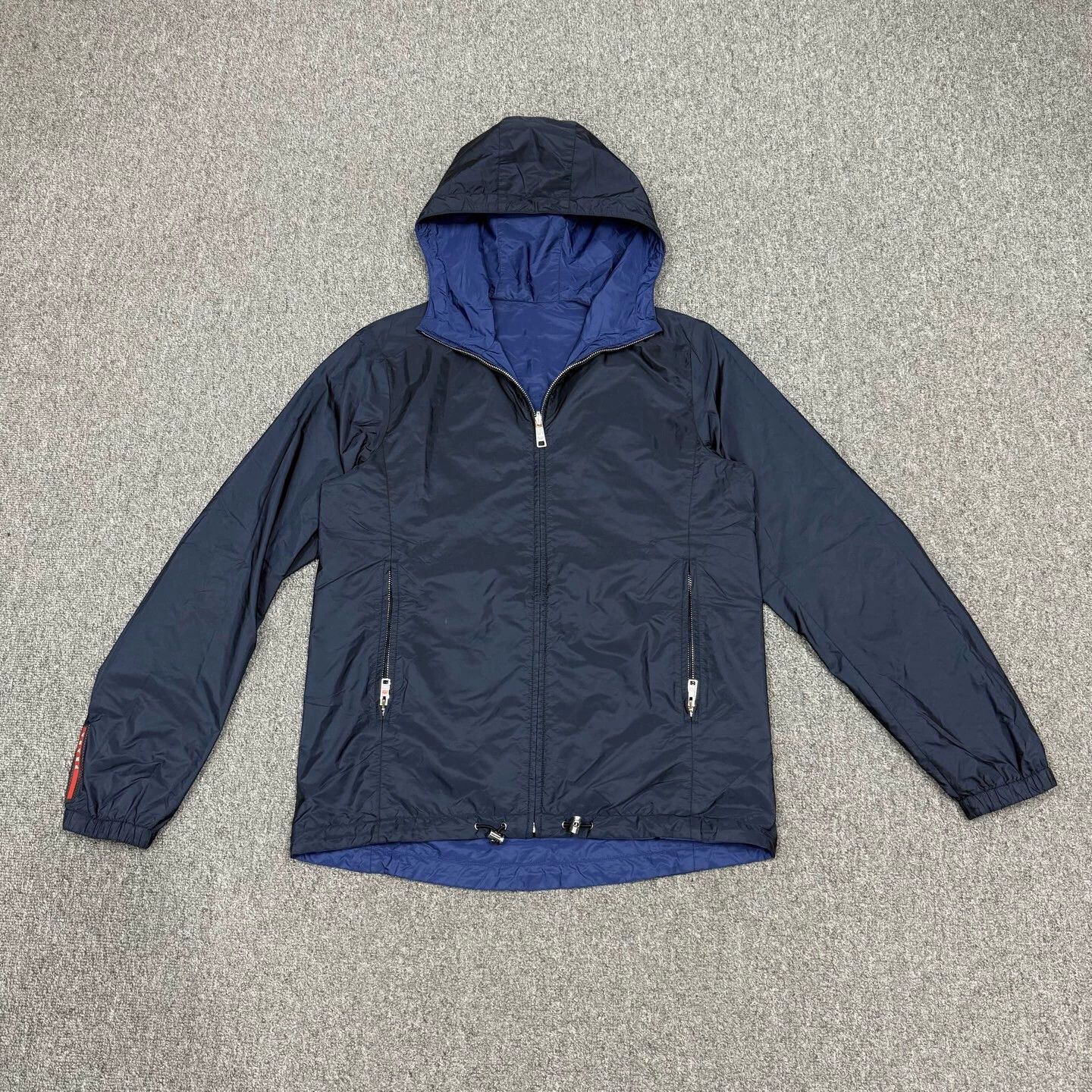 Prada Prada blue 2-sided hem logo mint jacket 48 Size US M / EU 48-50 / 2 - 1 Thumbnail