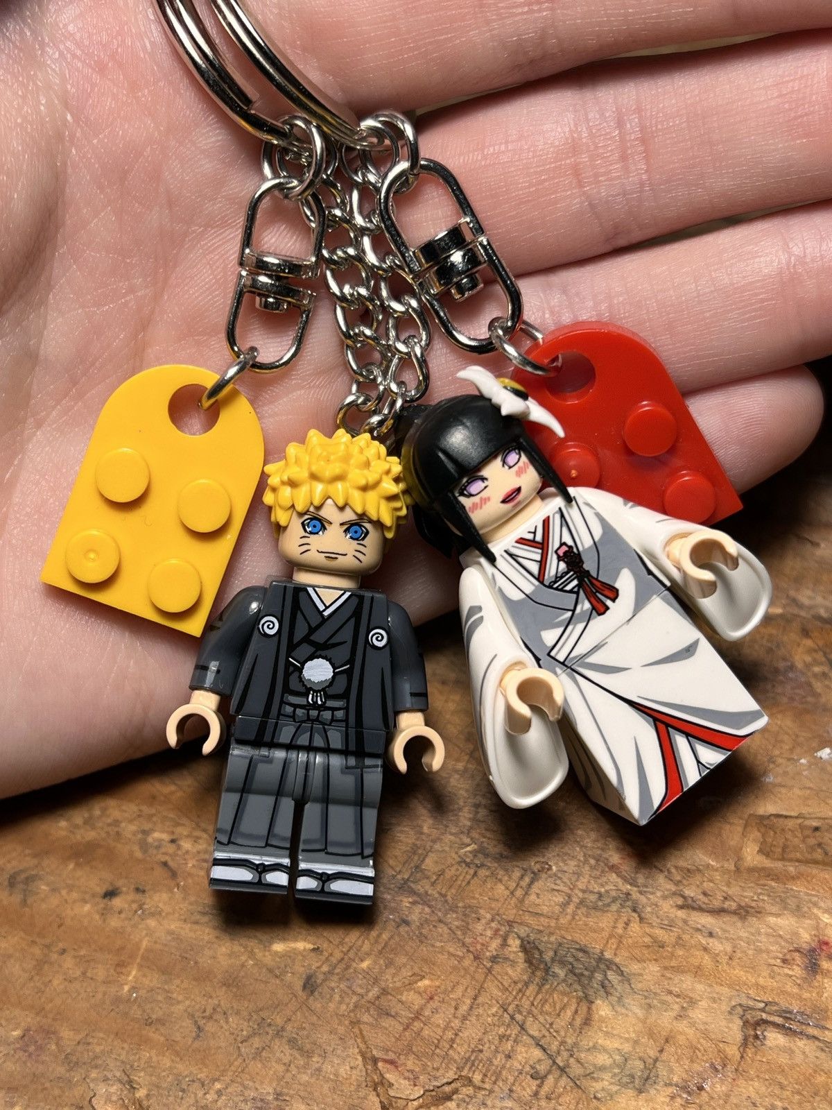 Anime naruto hinata marriage minifigure anime matching keychain Size ONE SIZE - 1 Thumbnail