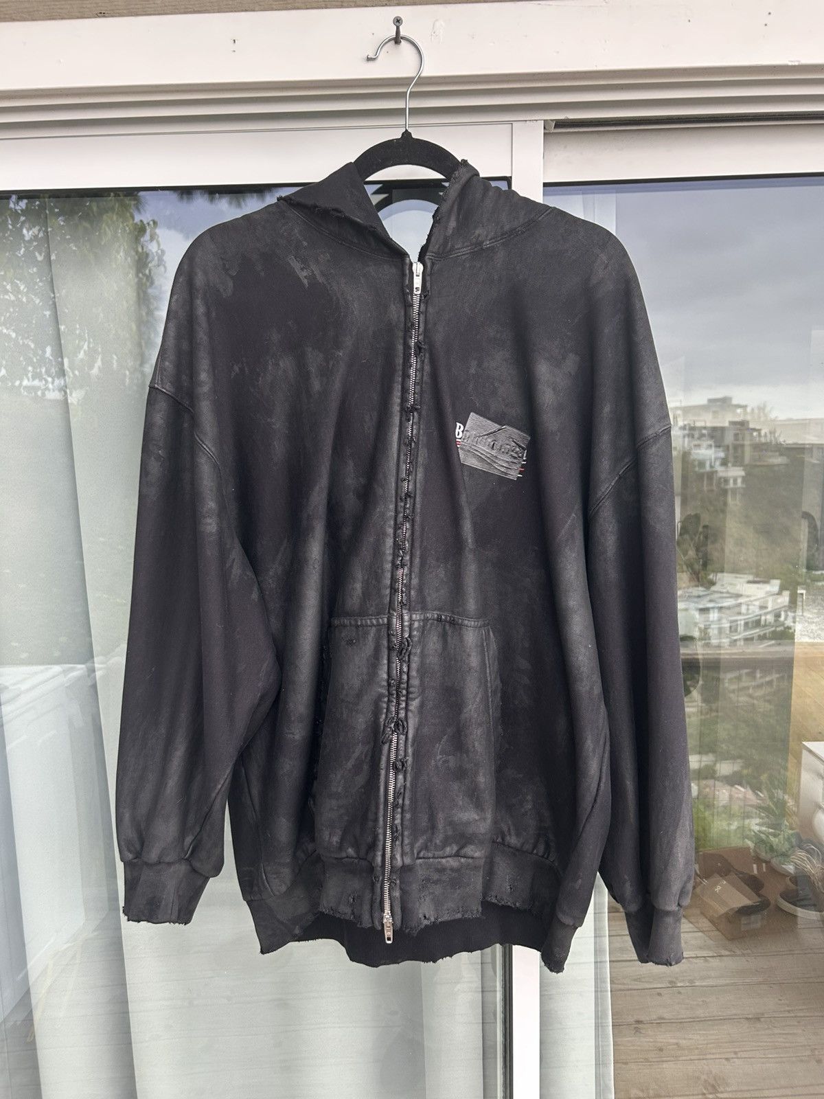 新品★BALENCIAGA■ガッファーフーディ ラージフィット Gaffer Balenciaga Gaffer Hoodie | Grailed