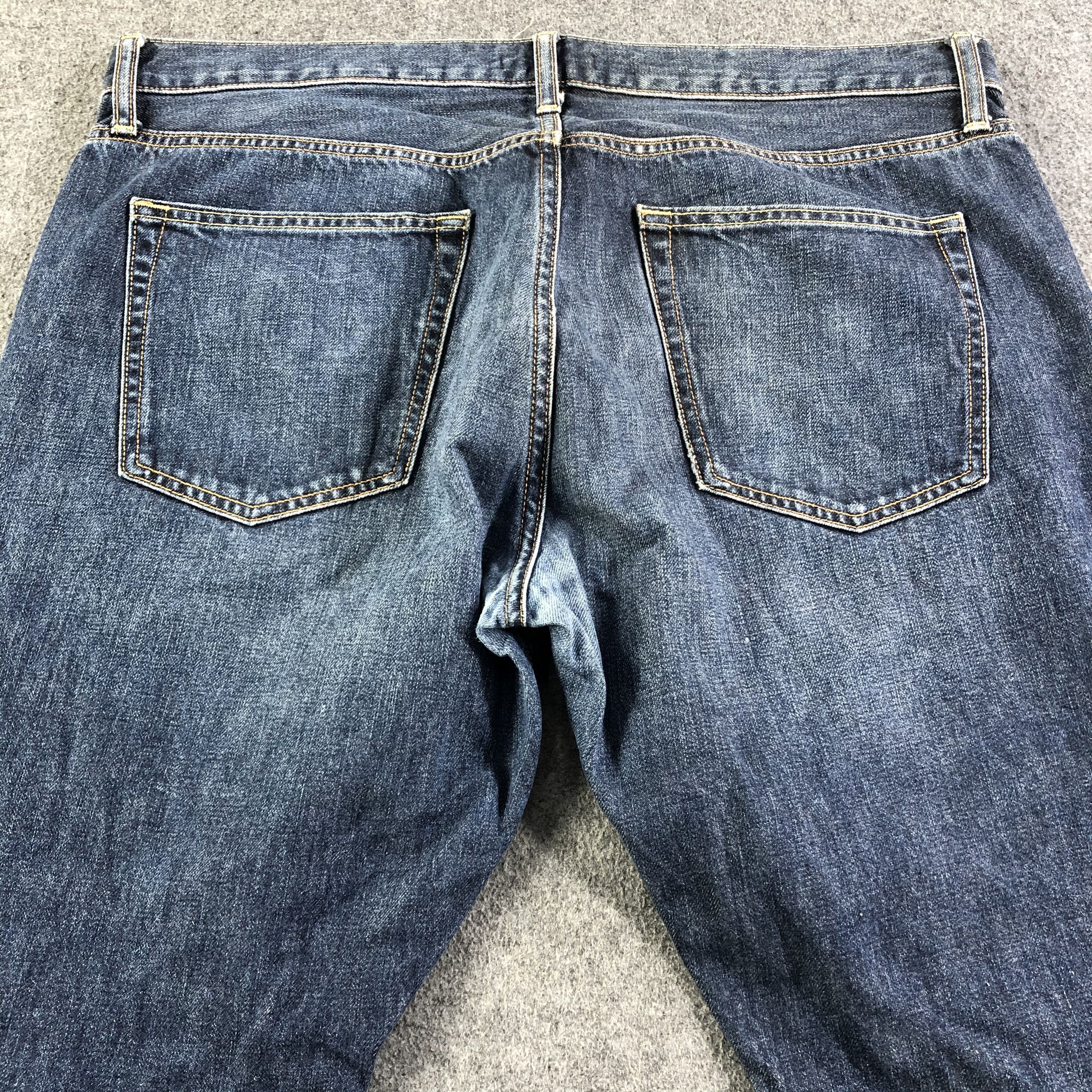 Japanese Brand Uniqlo Selvedge Jeans Blue Wash Denim -J2808 Size US 38 / EU 54 - 4 Thumbnail
