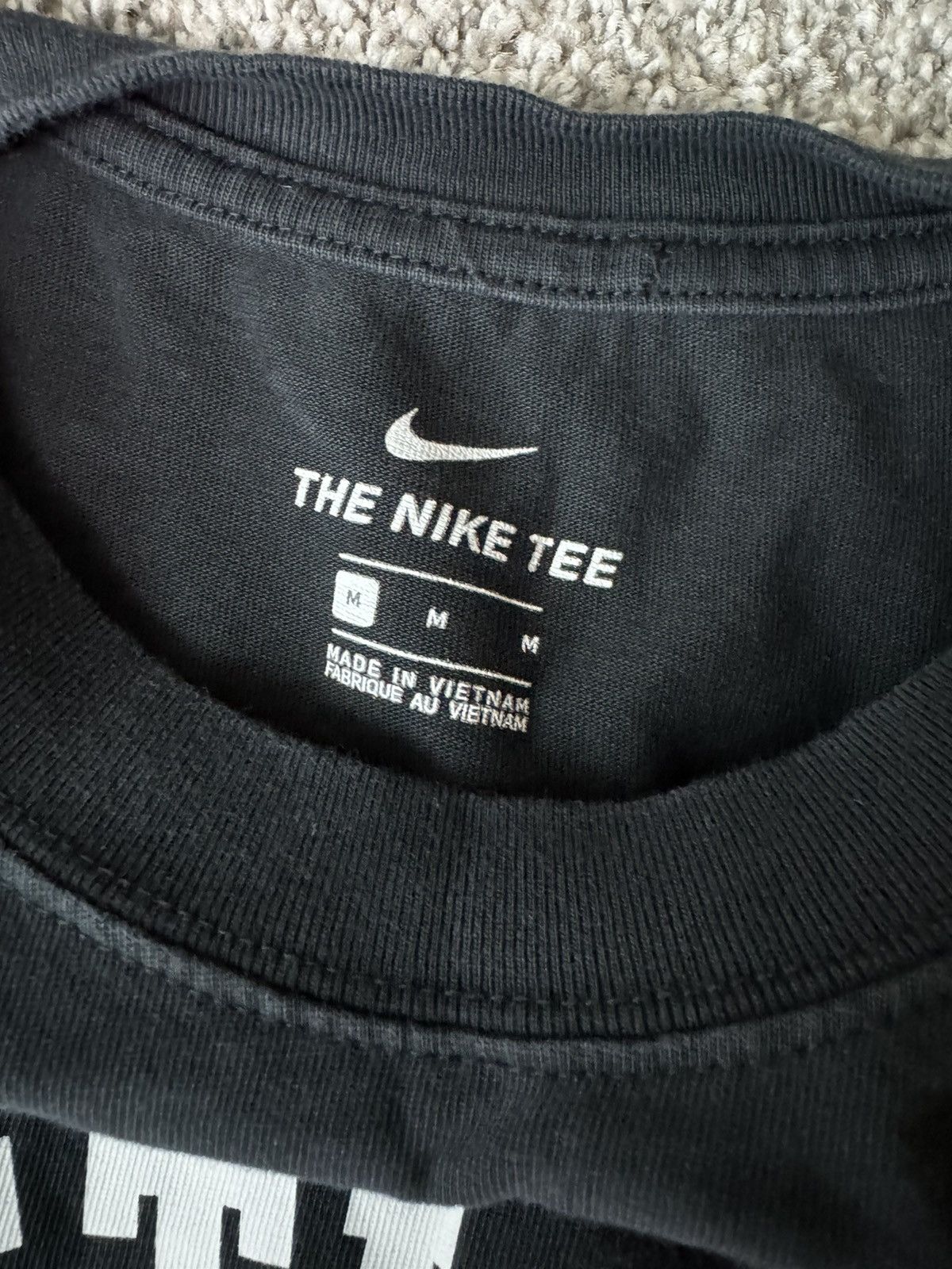 Nike Nike Athletic Black Tee Size US M / EU 48-50 / 2 - 3 Thumbnail