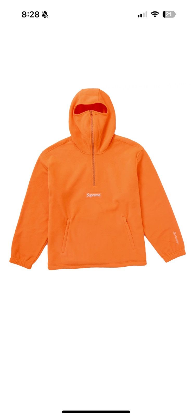 Supreme supreme polartec facemask half zip Size US L / EU 52-54 / 3 - 1 Preview