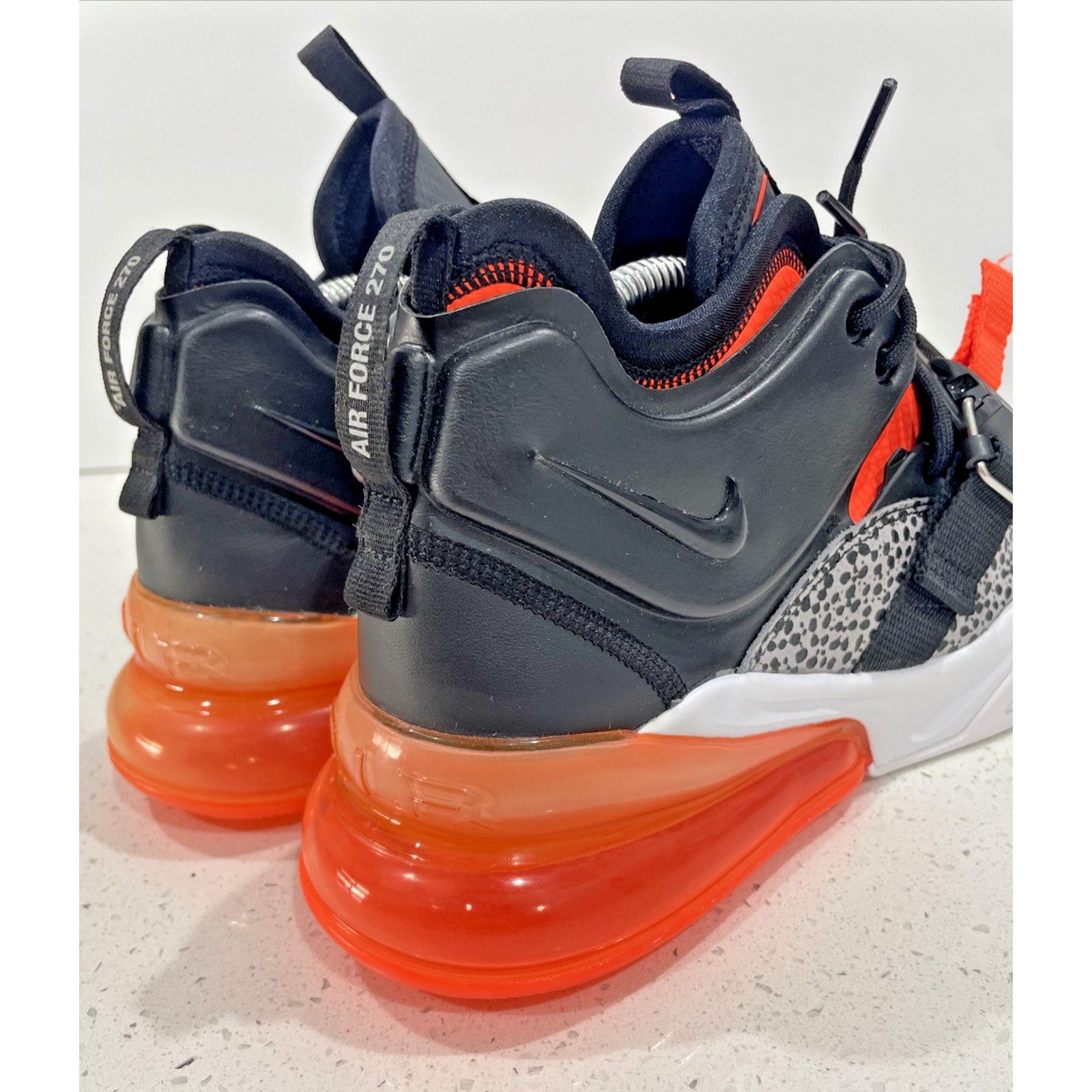 Nike NIKE Air Force 270 SAFARI Black Hyper Crimson Men's 8.5 Size US 8.5 / EU 41-42 - 4 Thumbnail