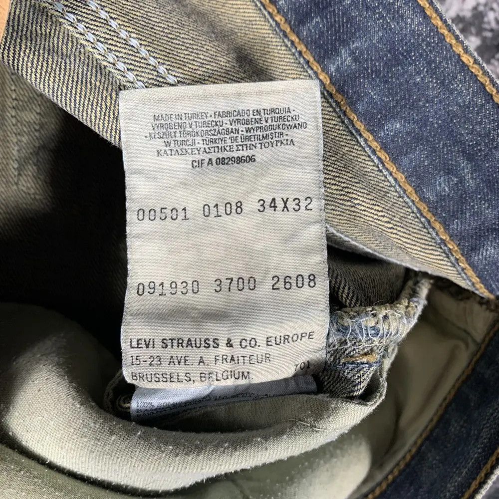 Levi's × Levi's Vintage Clothing × Vintage Vintage LEVIS STRAUSS 501 W34 L32 Jeans Pants Straight 00s Size US 34 / EU 50 - 7 Thumbnail