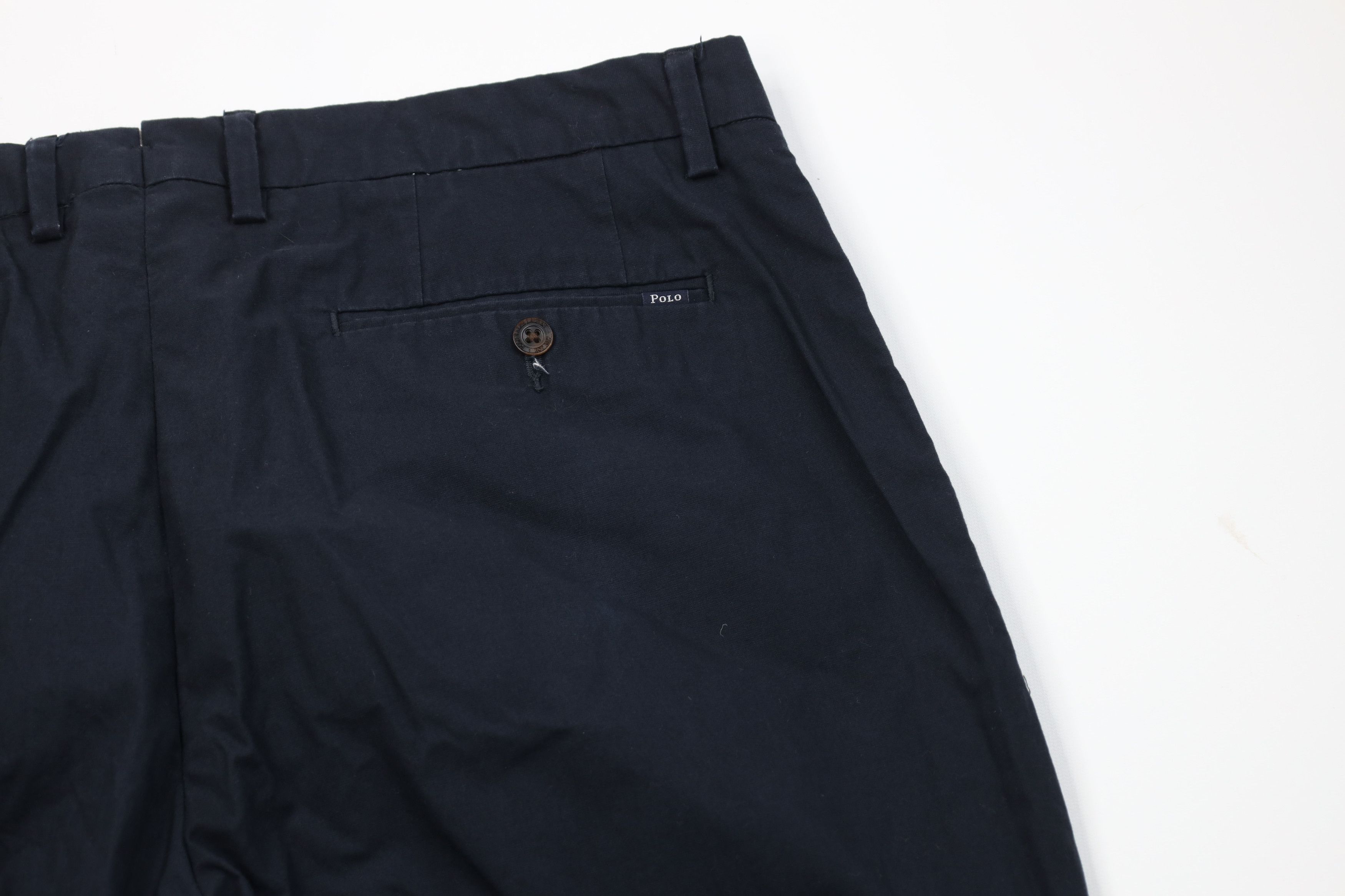 Ralph Lauren Vintage Y2K Ralph Lauren Wide Leg Chino Pants Navy Blue Size US 36 / EU 52 - 12 Thumbnail