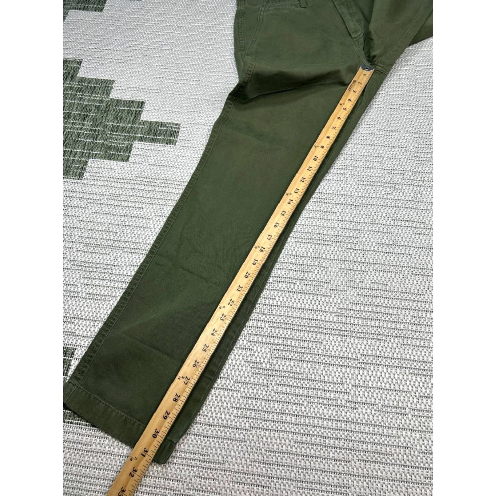 Outerknown Outerknown Nomad Chino Pants Mens 30 Green Canvas Mid Rise Slight Taper New Size US 30 / EU 46 - 3 Thumbnail