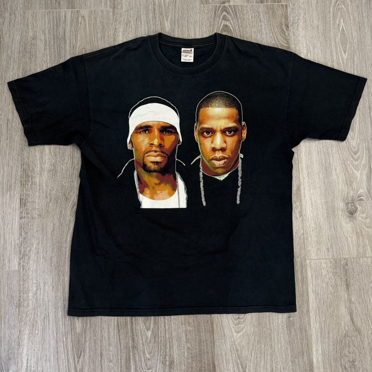 Vintage R Kelley x Jay Z Best of Both Worlds Rap Tee Size US XL / EU 56 / 4 - 1 Thumbnail