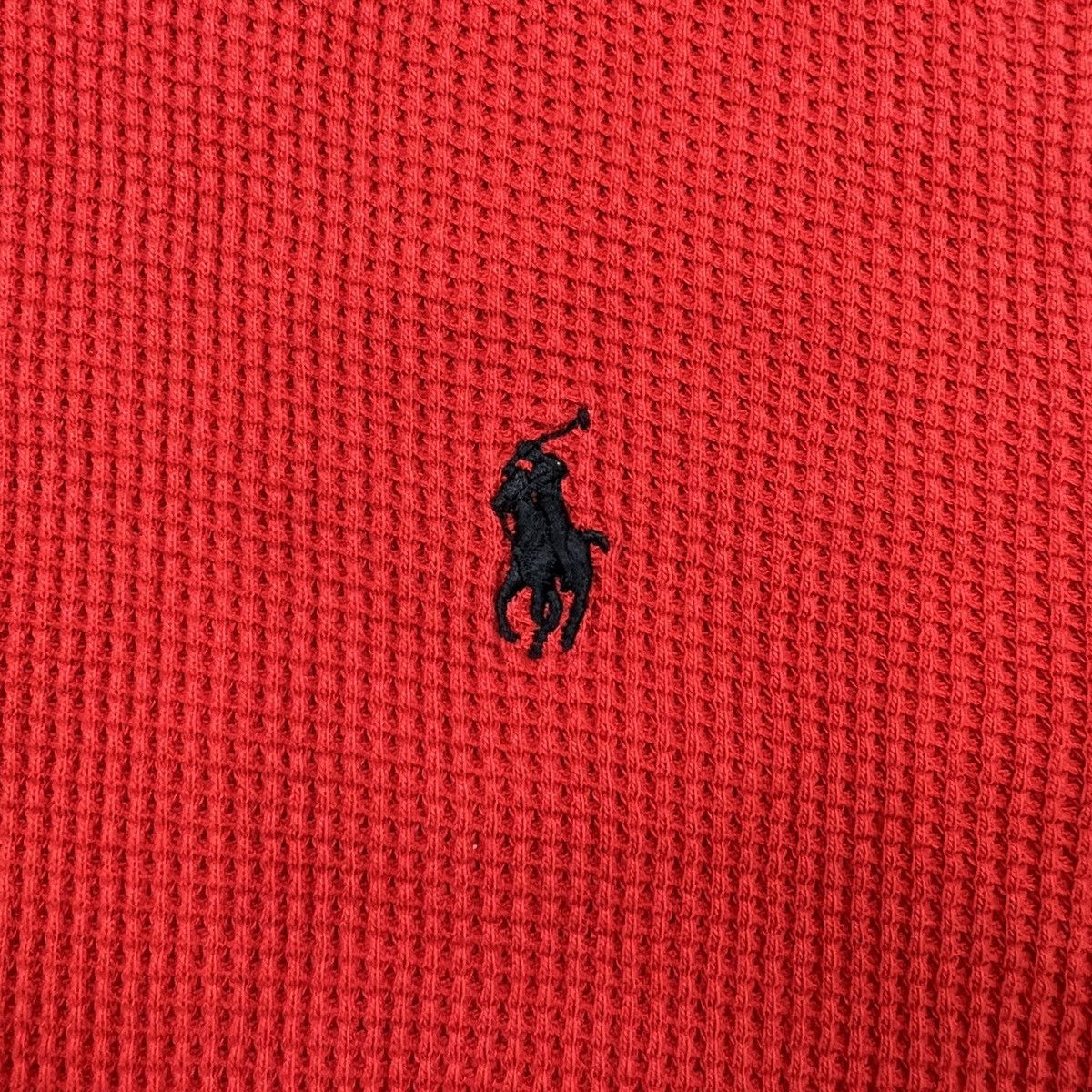 Polo Ralph Lauren Polo Ralph Lauren Hoodie Pony Waffle Sweater Hooded Pullover Size US L / EU 52-54 / 3 - 2 Thumbnail