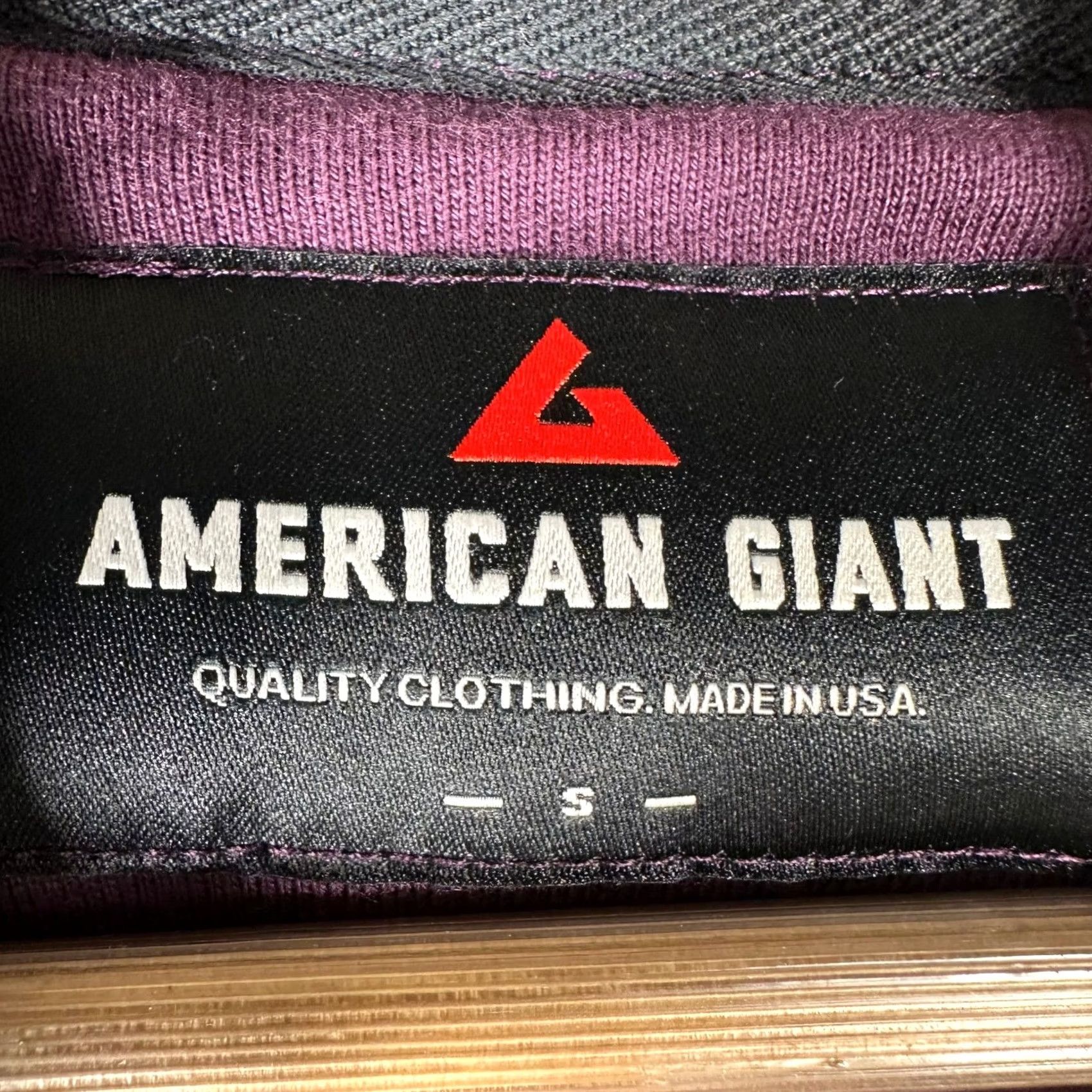 Vintage American Giant Hoodie Mens Small Purple Classic Pullover Cotton Made in USA NWOT Size US S / EU 44-46 / 1 - 6 Thumbnail