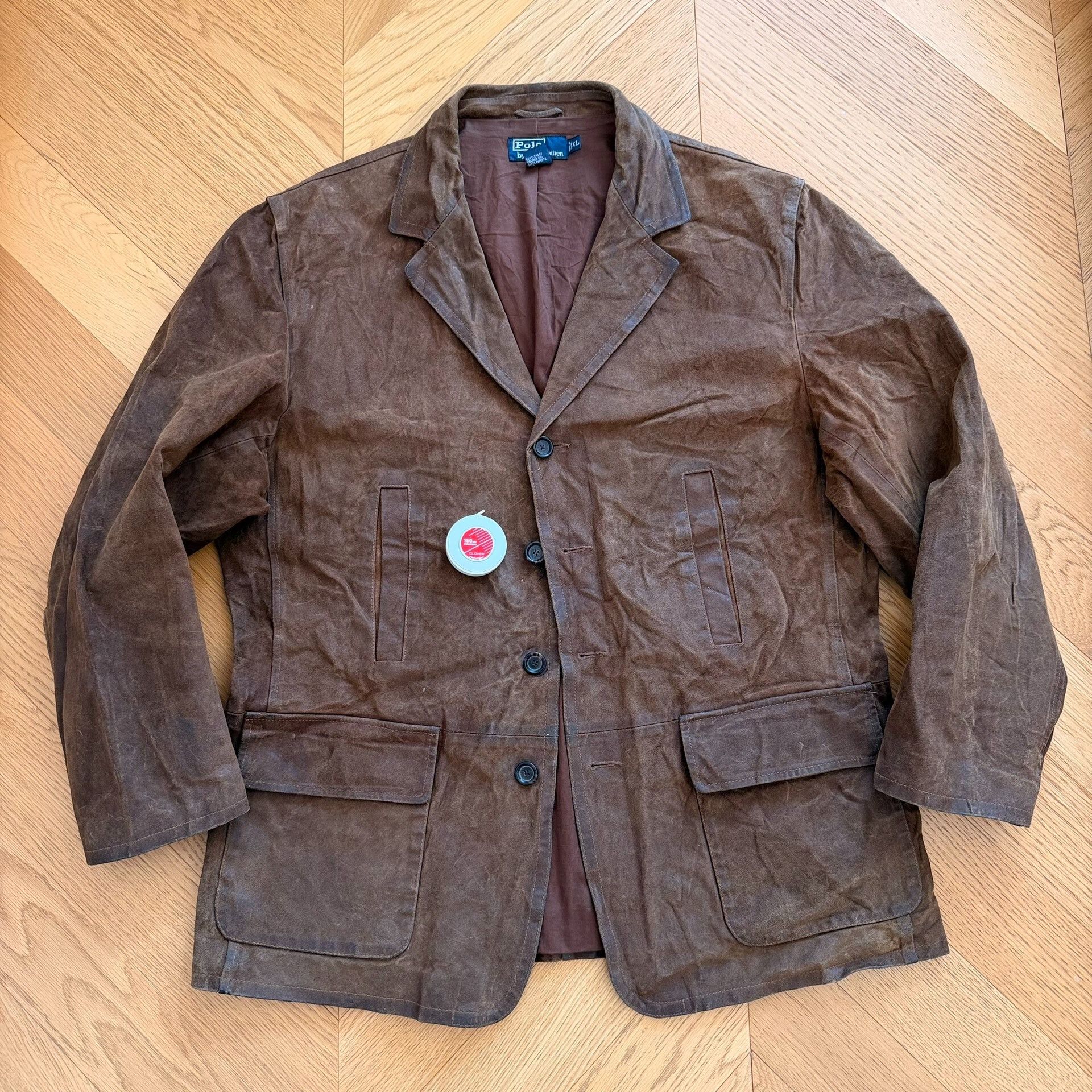 Vintage Waxed Leather Outdoor Jacket
