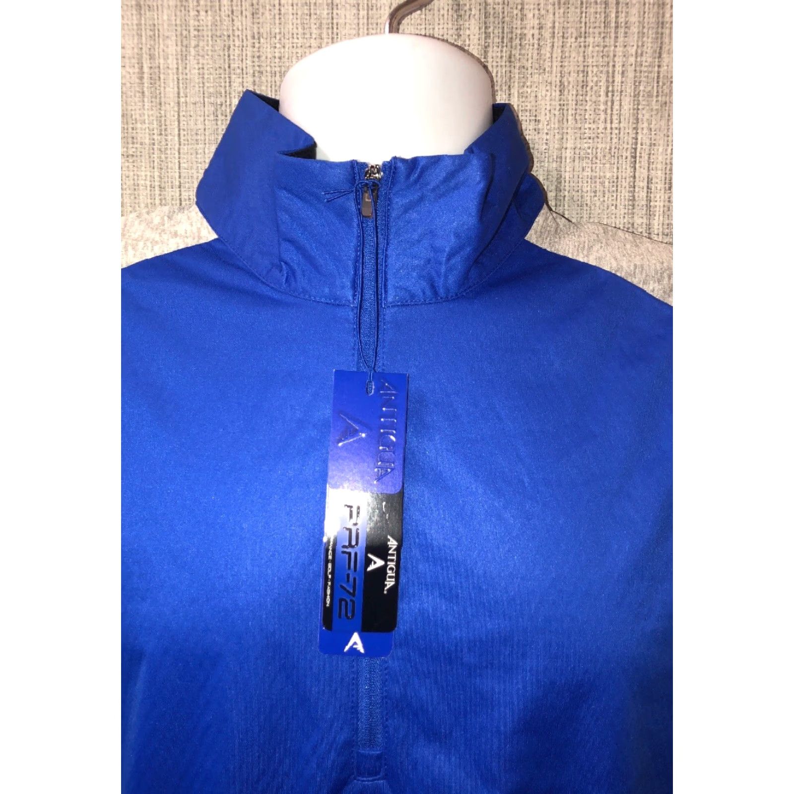 Vintage Antigua Jacket 1/2 Zip Pullover Mens Blue Size M NEW Size US M / EU 48-50 / 2 - 3 Thumbnail