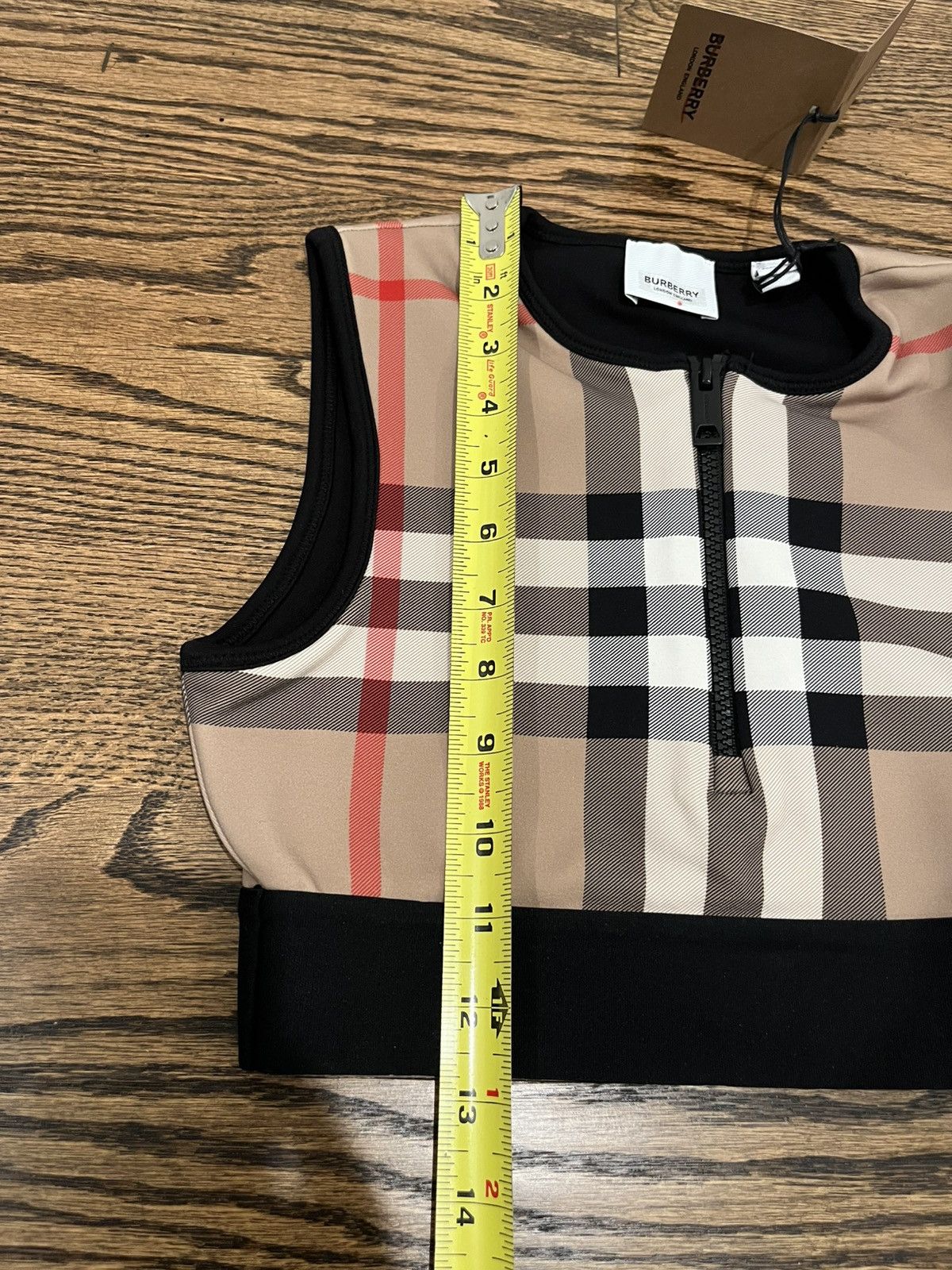 Burberry Burberry Check Stretch Jersey Bra Top Size XS / US 0-2 / IT 36-38 - 11 Thumbnail