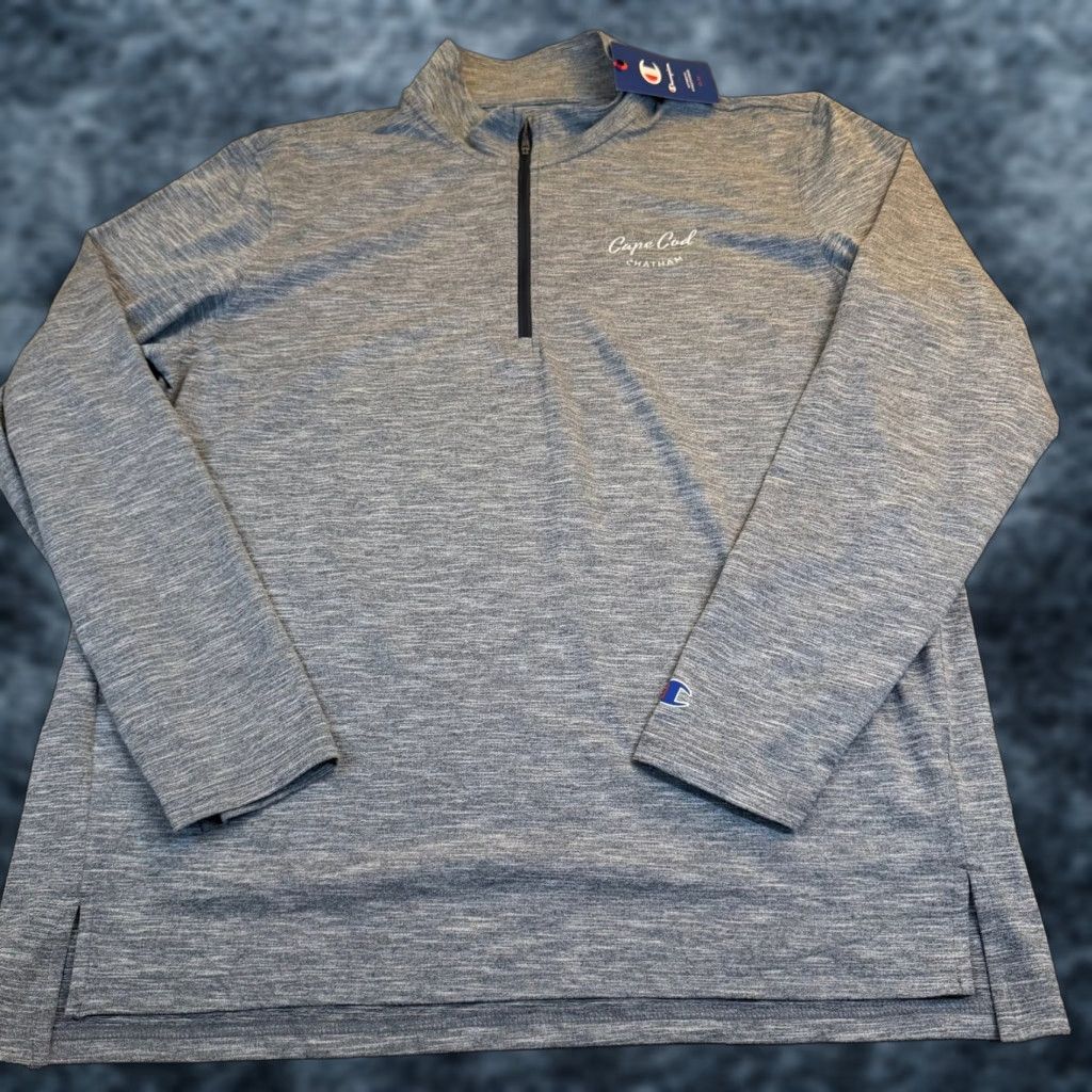 Champion Champion Cape Cod Chatham Quarter Zip Pullover Grey Space Dye Mens L NWT Size US L / EU 52-54 / 3 - 1 Thumbnail