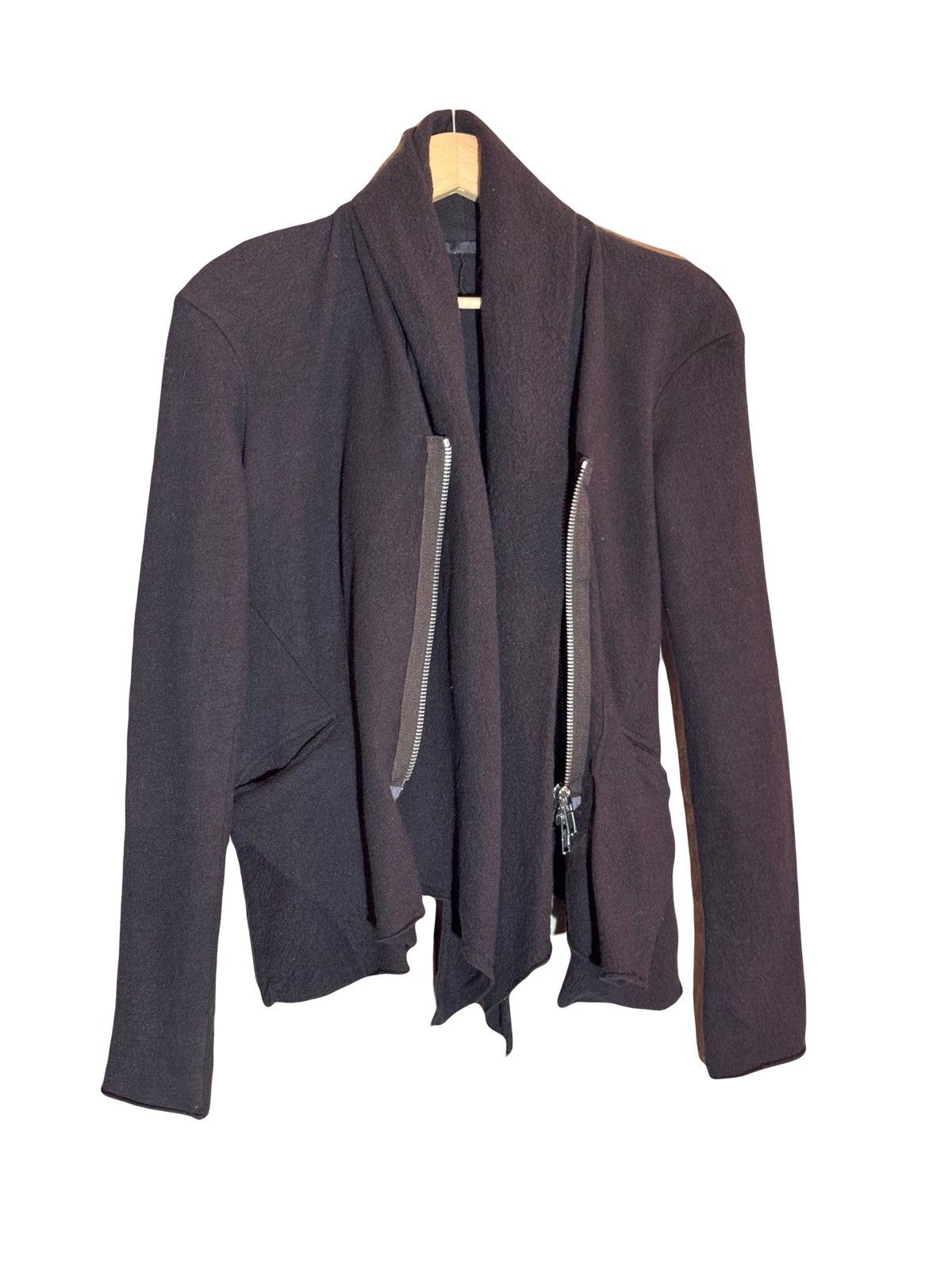 Haider Ackermann haider ackermann fw10 runway brown wool fitted jacket XS Size S / US 4 / IT 40 - 4 Thumbnail