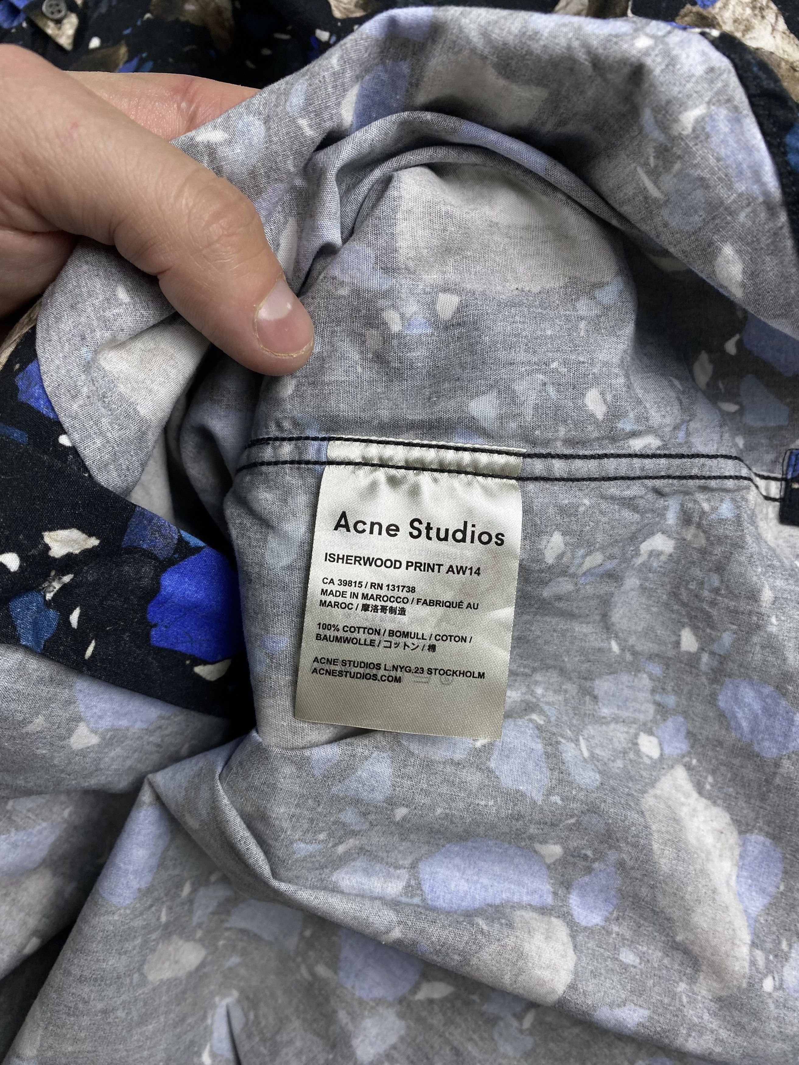 Acne Studios × Vintage Acne Studios insherwood print aw14 shirt size 50 Size US M / EU 48-50 / 2 - 10 Thumbnail