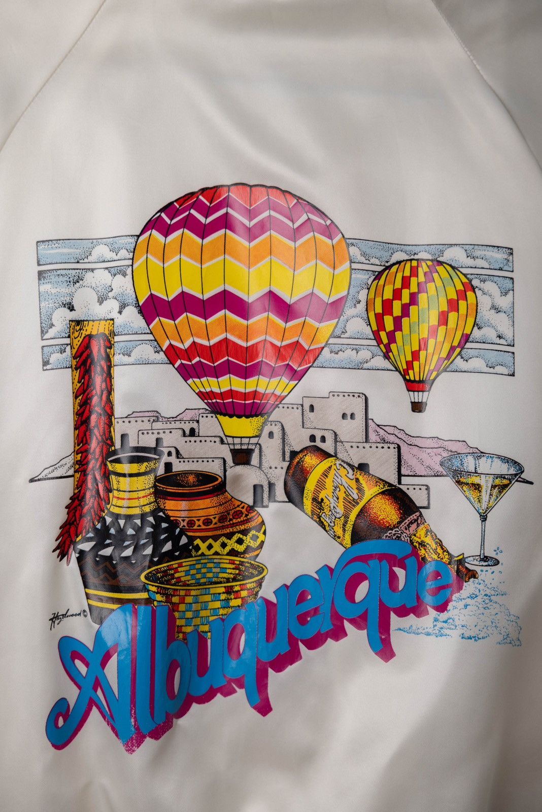 Auburn Sportswear Vintage Bomber Jacket - Albuquerque New Mexico Size US M / EU 48-50 / 2 - 4 Thumbnail