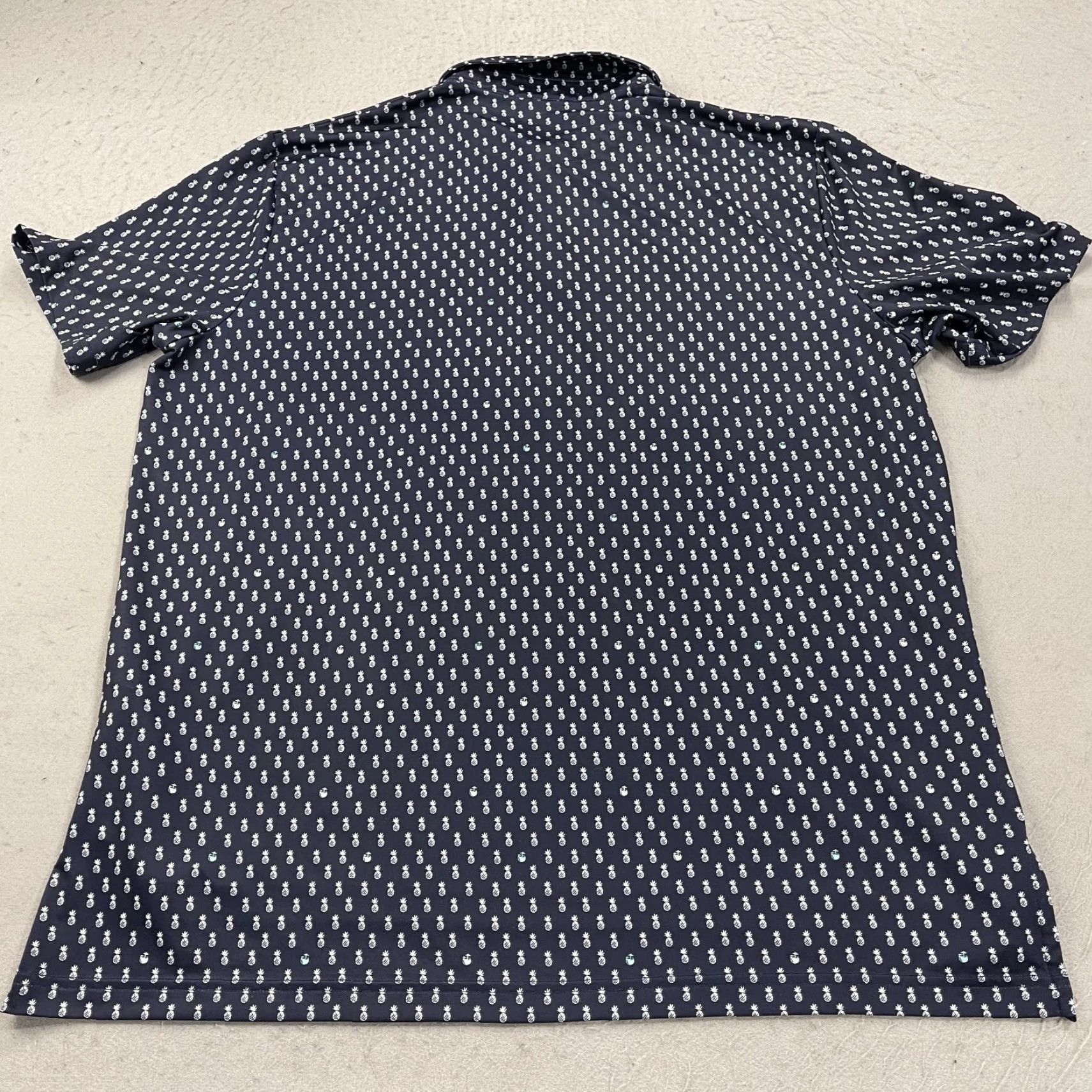 RLX Ralph Lauren RLX Ralph Lauren Polo Shirt Mens XL Blue - Polo Shirt, RLX Polo, Golf, Outdoor - White Pineapple AOP? Wait no. Size US XL / EU 56 / 4 - 6 Thumbnail
