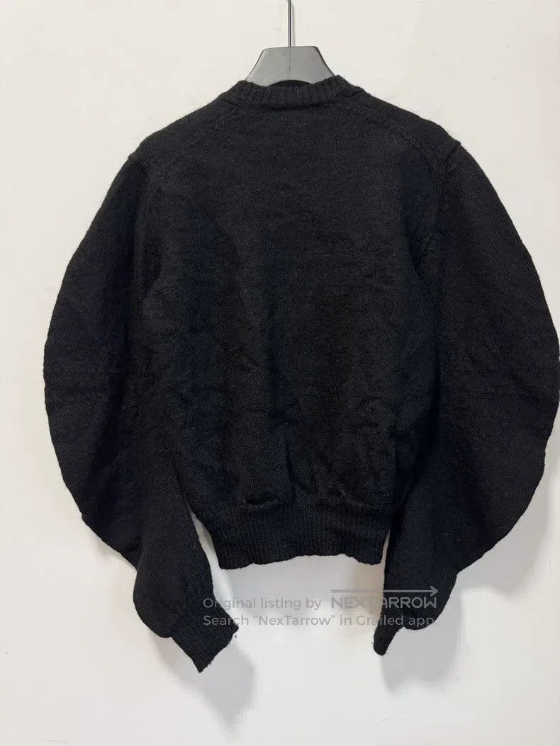 Comme des Garcons Comme Des Garcons Black Wool Batwing Sleeve Knit Cardigan Size S / US 4 / IT 40 - 3 Thumbnail