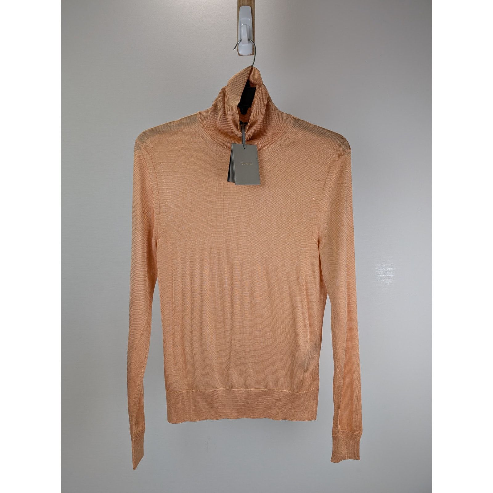 Tom Ford o1rshd1 Hi-Neck Knitwear Crewneck Sweatshirt in Beige Size US M / EU 48-50 / 2 - 7 Thumbnail