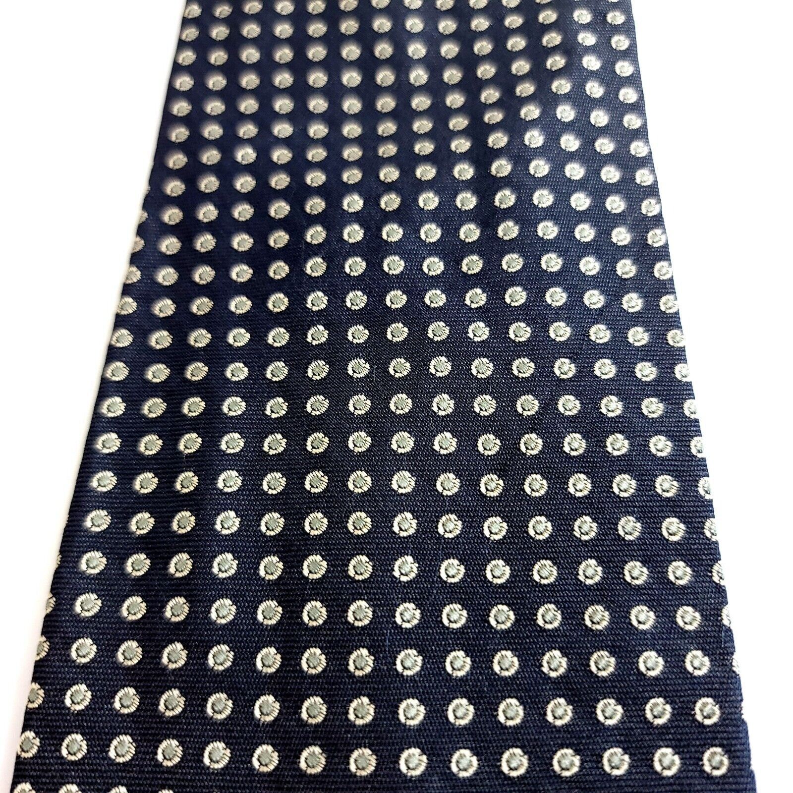 Tommy Hilfiger Tommy Hilfiger Gray Woven Polka Dot Silk Tie Size ONE SIZE - 2 Thumbnail