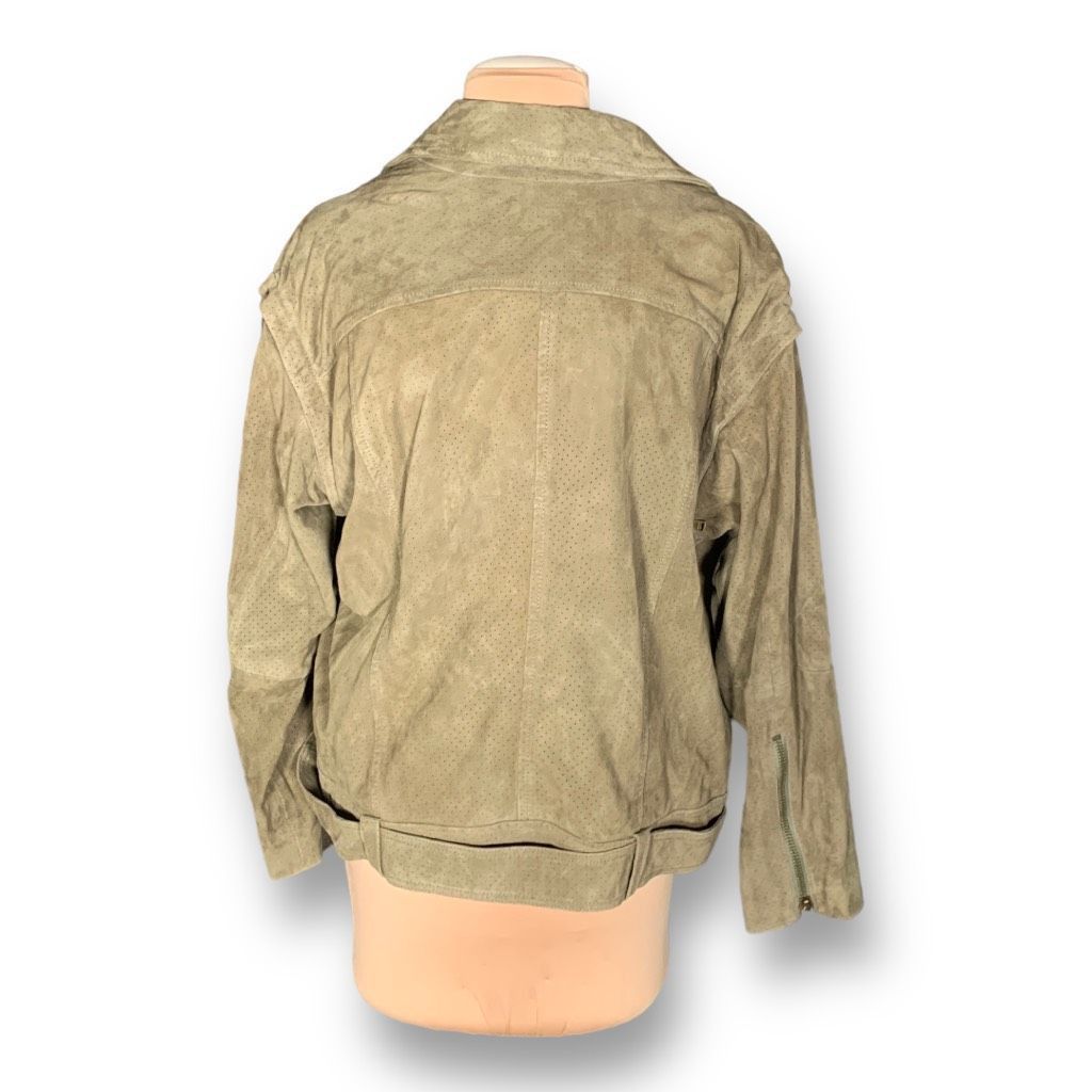 Ted Baker Ted Baker Louiey Convertible Perforated Suede Biker Moto Jac Size XL / US 12-14 / IT 48-50 - 10 Thumbnail