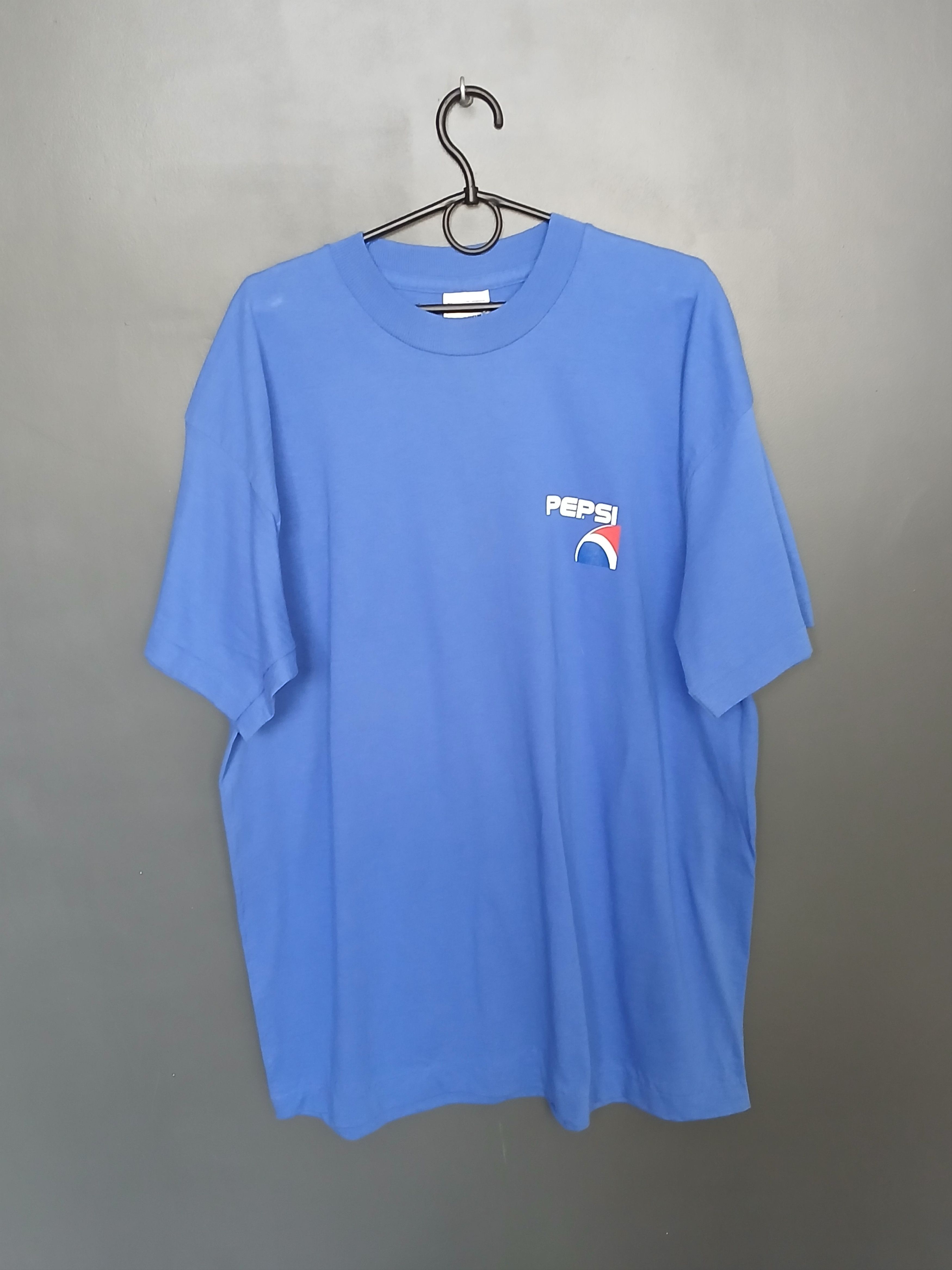 Pepsi × Vintage Vintage Pepsi Single Stitch T-Shirt Size US XL / EU 56 / 4 - 1 Thumbnail