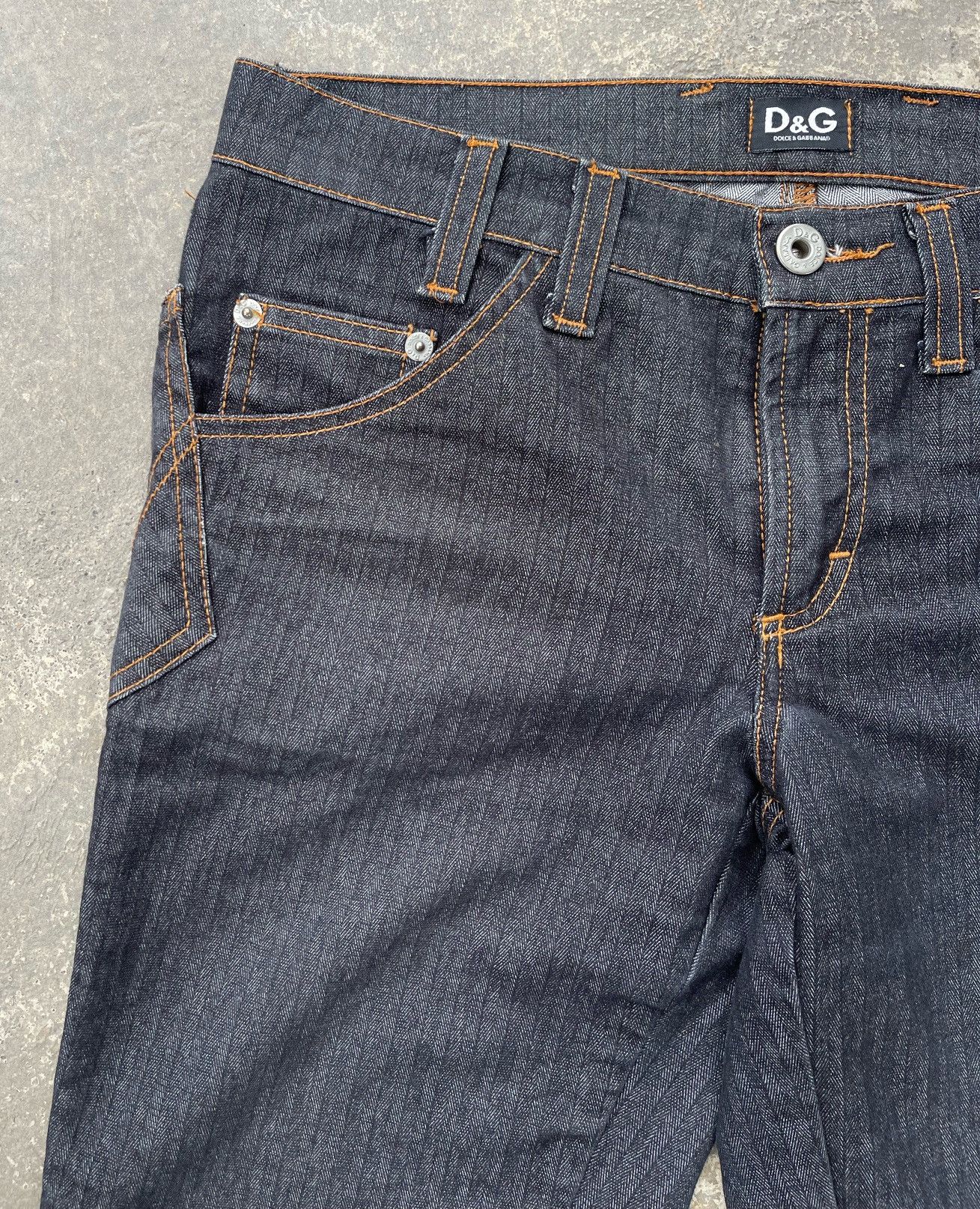 Dolce & Gabbana 🔥S/S 2003 DOLCE & GABBANA ASYMMETRICAL POCKET DENIM JEANS Size US 30 / EU 46 - 5 Thumbnail