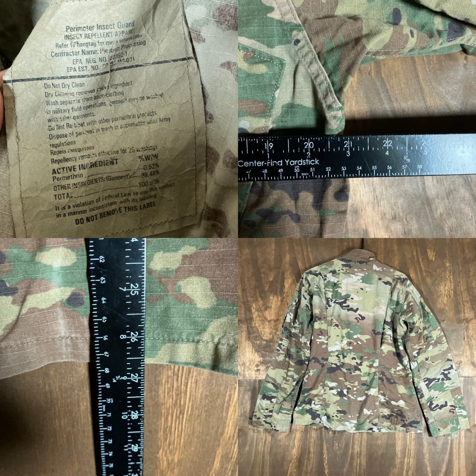 Vintage VINTAGE Army Air Force Combat Womens Coat Green OCP Camo ACU Uniform Stretch 39 Regular Size XS / US 0-2 / IT 36-38 - 8 Thumbnail