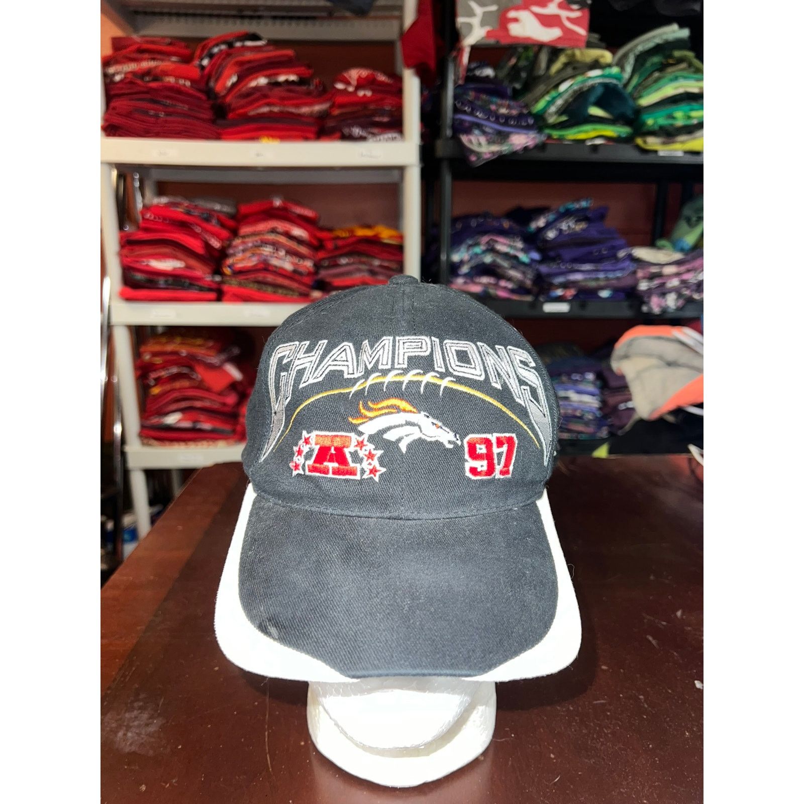 Vintage Vintage Denver Broncos Sports Specialties Hat 1997 Cap VTG Size ONE SIZE - 1 Thumbnail