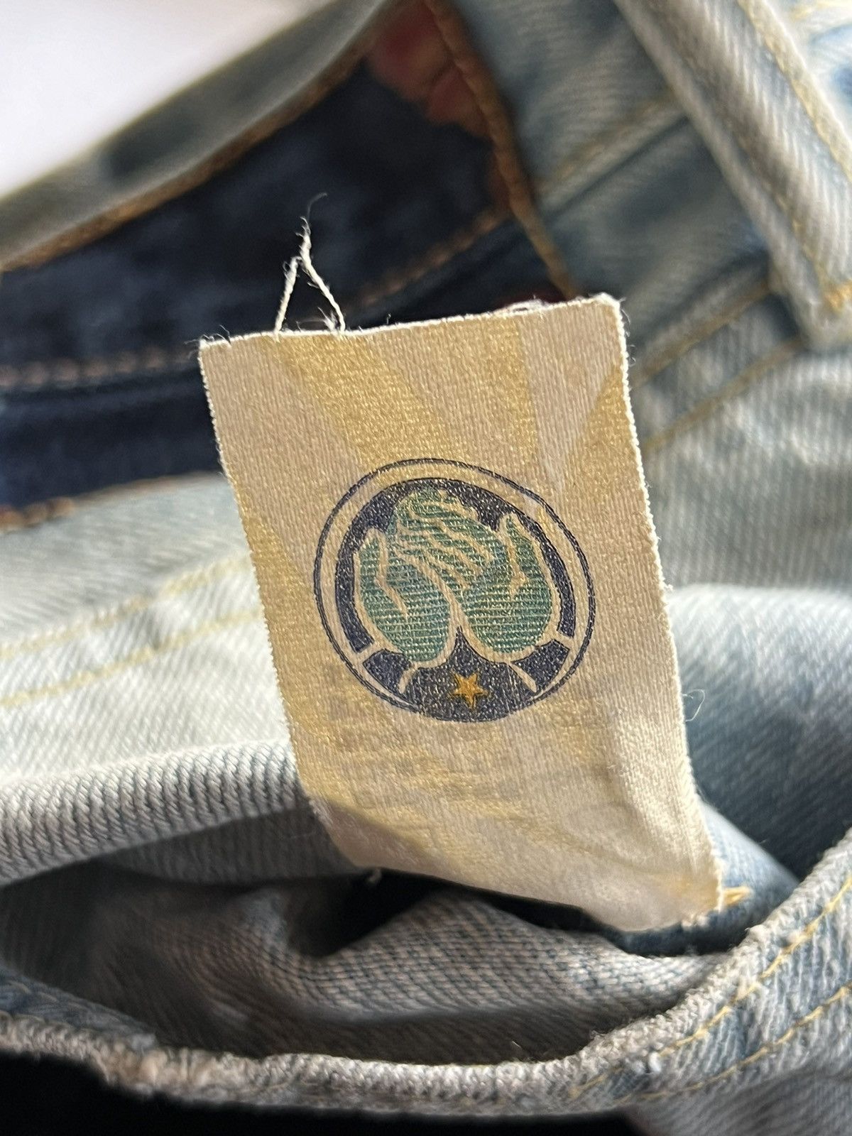 Kapital × Kapital Kountry Kapital Ice Blue Indigo Paint Denim 