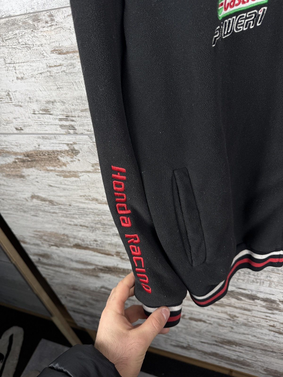 Honda Mens Vintage Honda Racing fleece jacket olympic full zip Size US XL / EU 56 / 4 - 4 Thumbnail