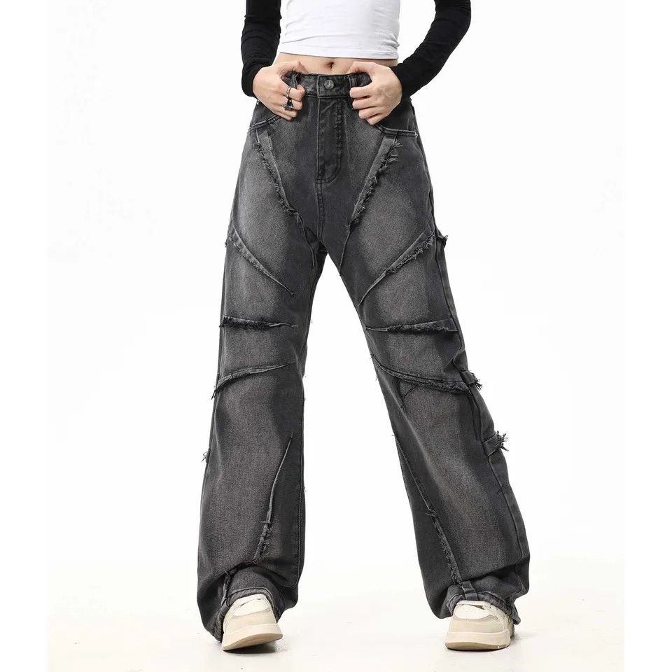 Japanese Brand × Jean Frayed Pantalones Hombre Baggy Denim Size US 30 / EU 46 - 3 Thumbnail