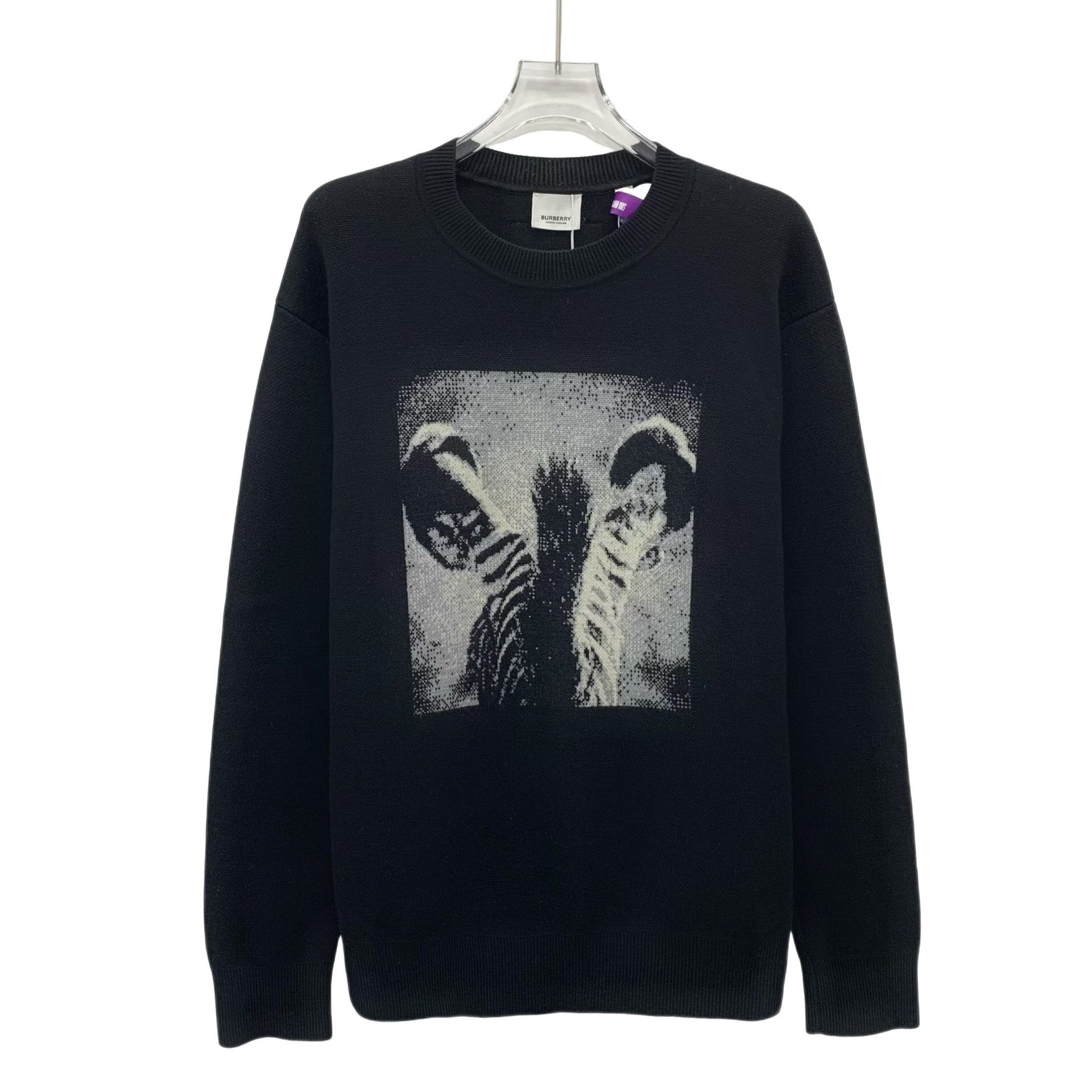 Burberry Burberry Graphic Print Wool Sweater Size S Size US S / EU 44-46 / 1 - 1 Thumbnail