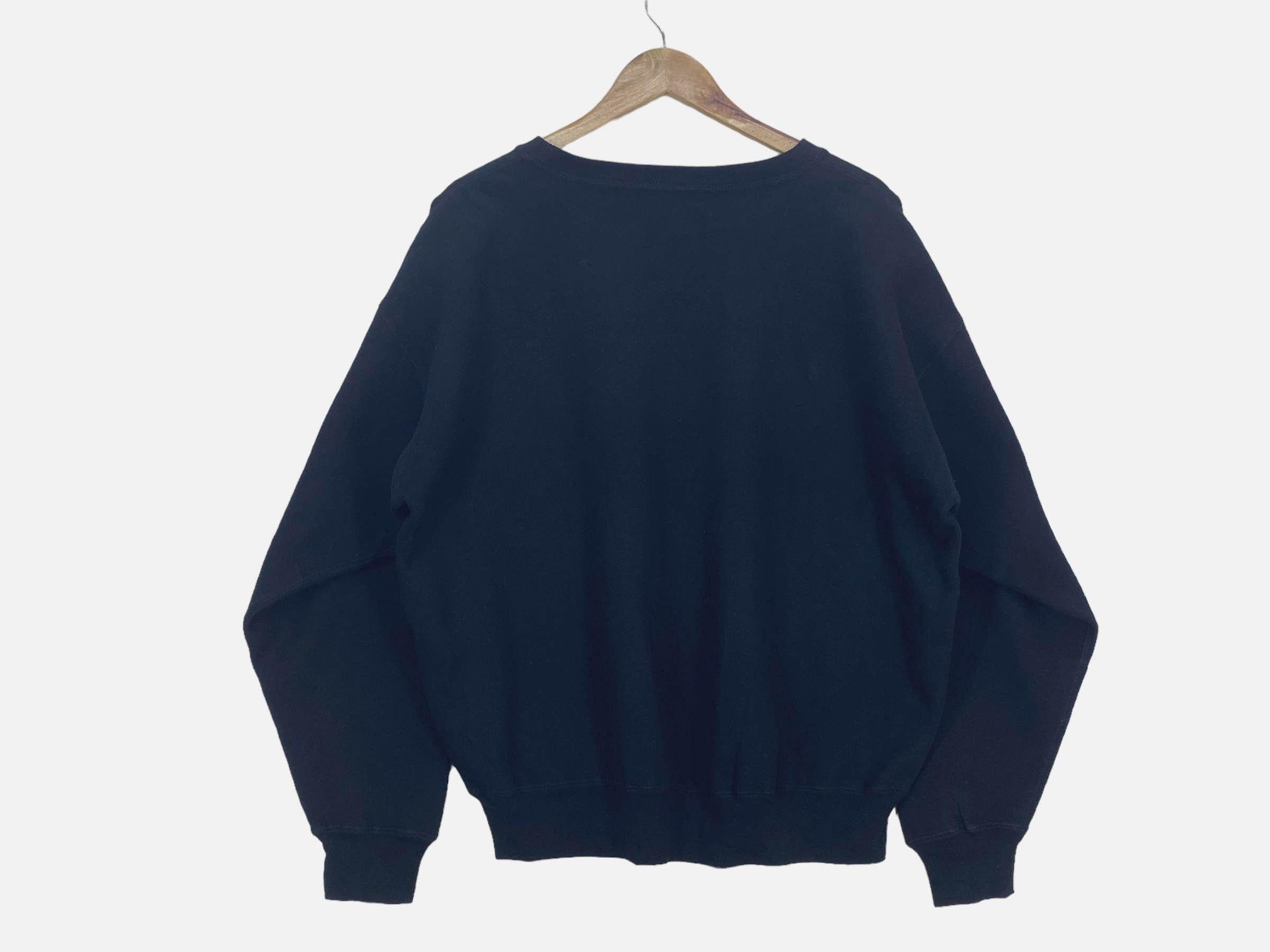 Polo Ralph Lauren × Vintage Vintage Polo Ralph Lauren Distressed Logo Pullover Blue 90s Size US L / EU 52-54 / 3 - 4 Thumbnail