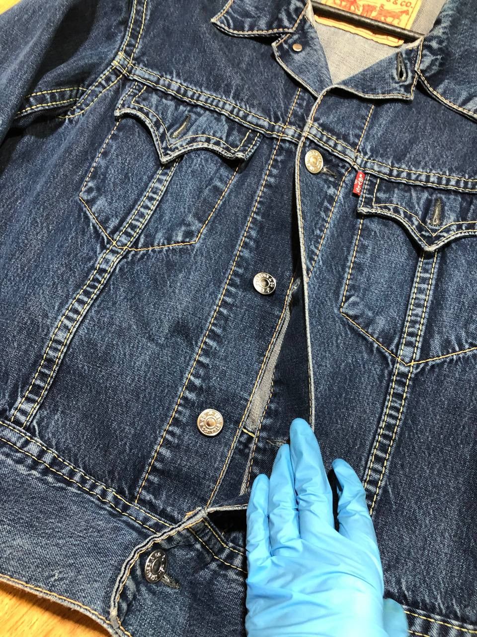 Levis Trucker Denim Jacket Size L Iconic Jean Western