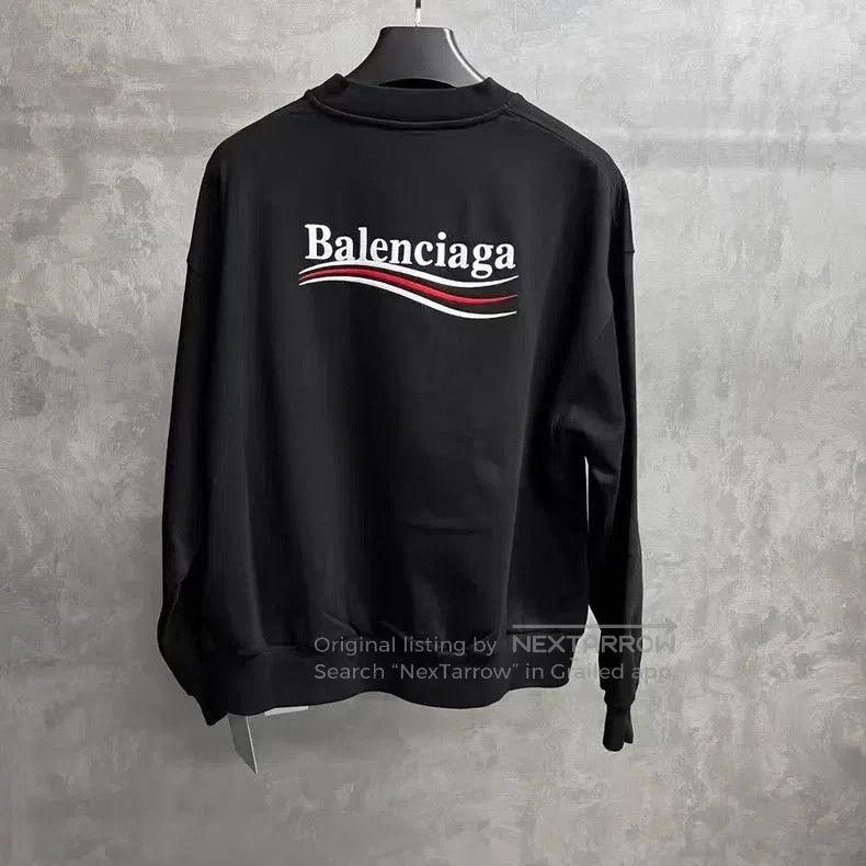Balenciaga Balenciaga Black Logo Embroidered Sweatshirt. Size US XS / EU 42 / 0 - 2 Thumbnail