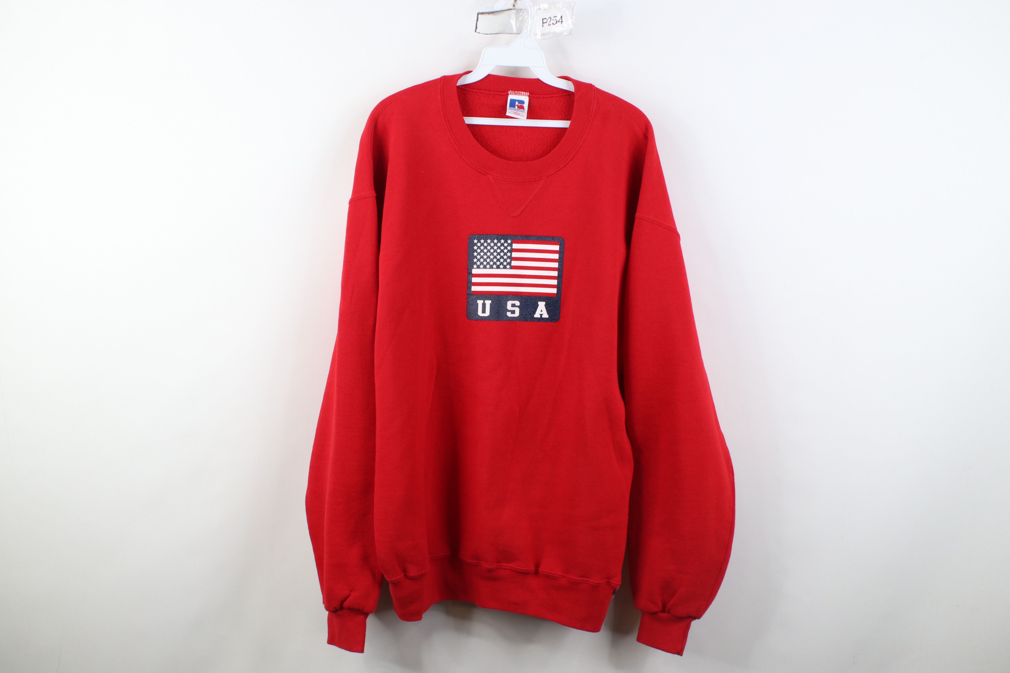 Russell Athletic Vintage 90s Russell Athletic Logo Crewneck Sweatshirt Red Size US L / EU 52-54 / 3 - 1 Thumbnail