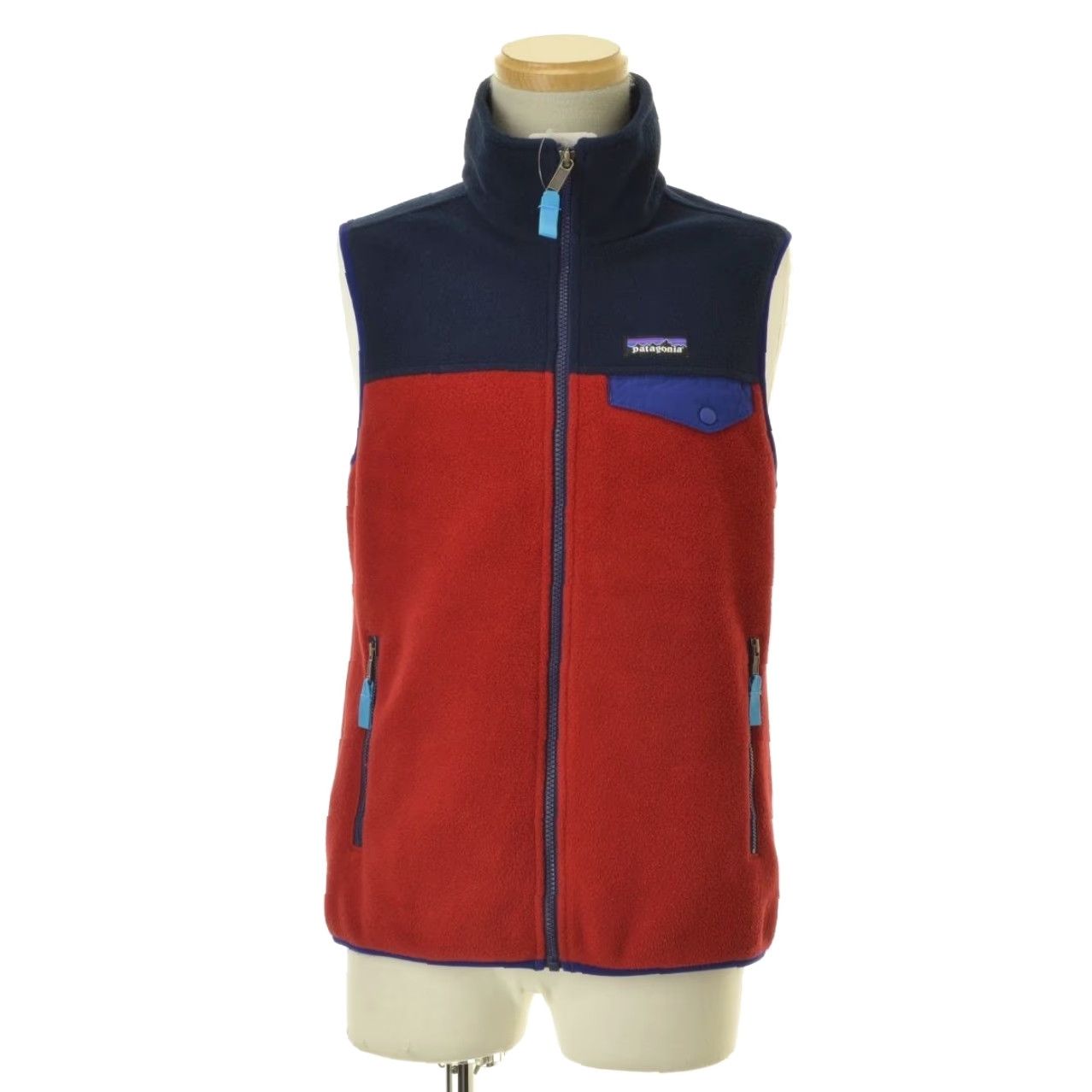 Patagonia VINTAGE Patagonia Synchilla Snap-T Fleece Vest Men’s M Red Navy FA15 Retro Outdoor Vest Men’s M Red Navy FA15 Retro Outdoor Size US M / EU 48-50 / 2 - 7 Thumbnail