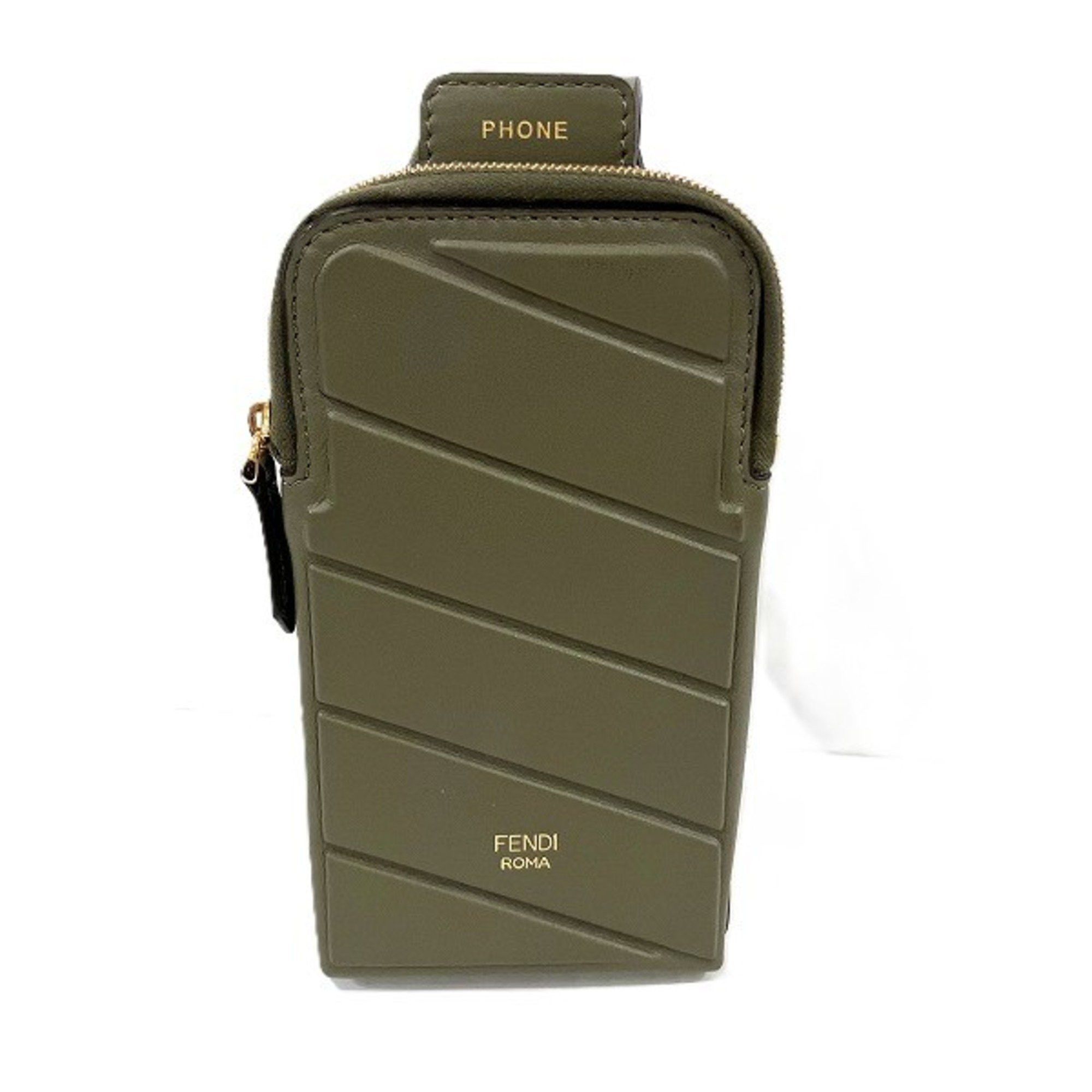 Fendi Phone Holder 8Av132 Bag Pouch Men's Women's in Green