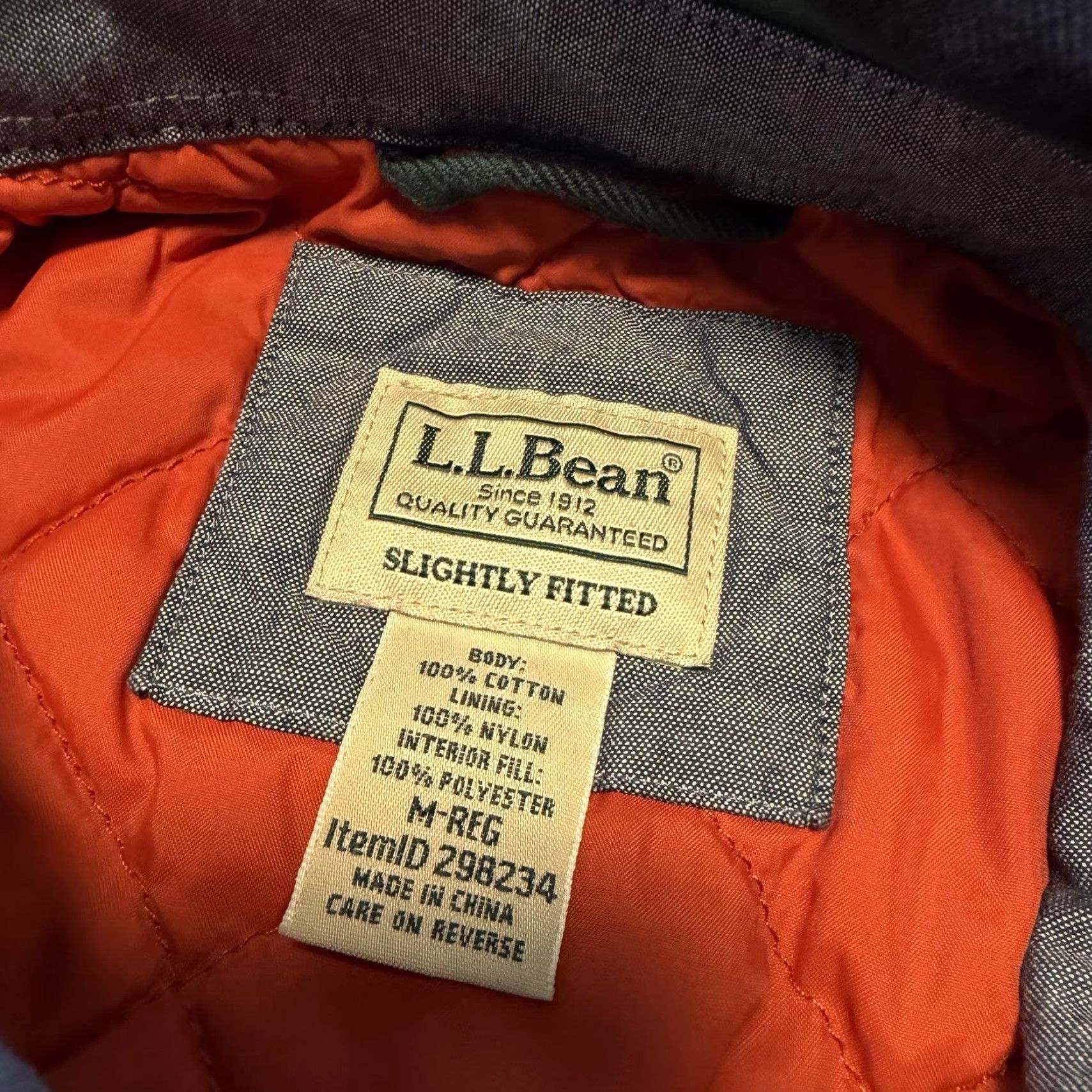 Vintage LL Bean Shacket Mens Large Green Blue Plaid Primaloft Quilt Lined Shirt Jacket Size US M / EU 48-50 / 2 - 3 Thumbnail